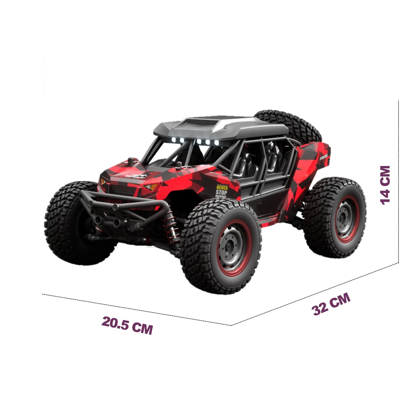 1:16 Scale 16106 4WD RC Monster Trucks | 2.4G High-Speed Off-Road Racing Car