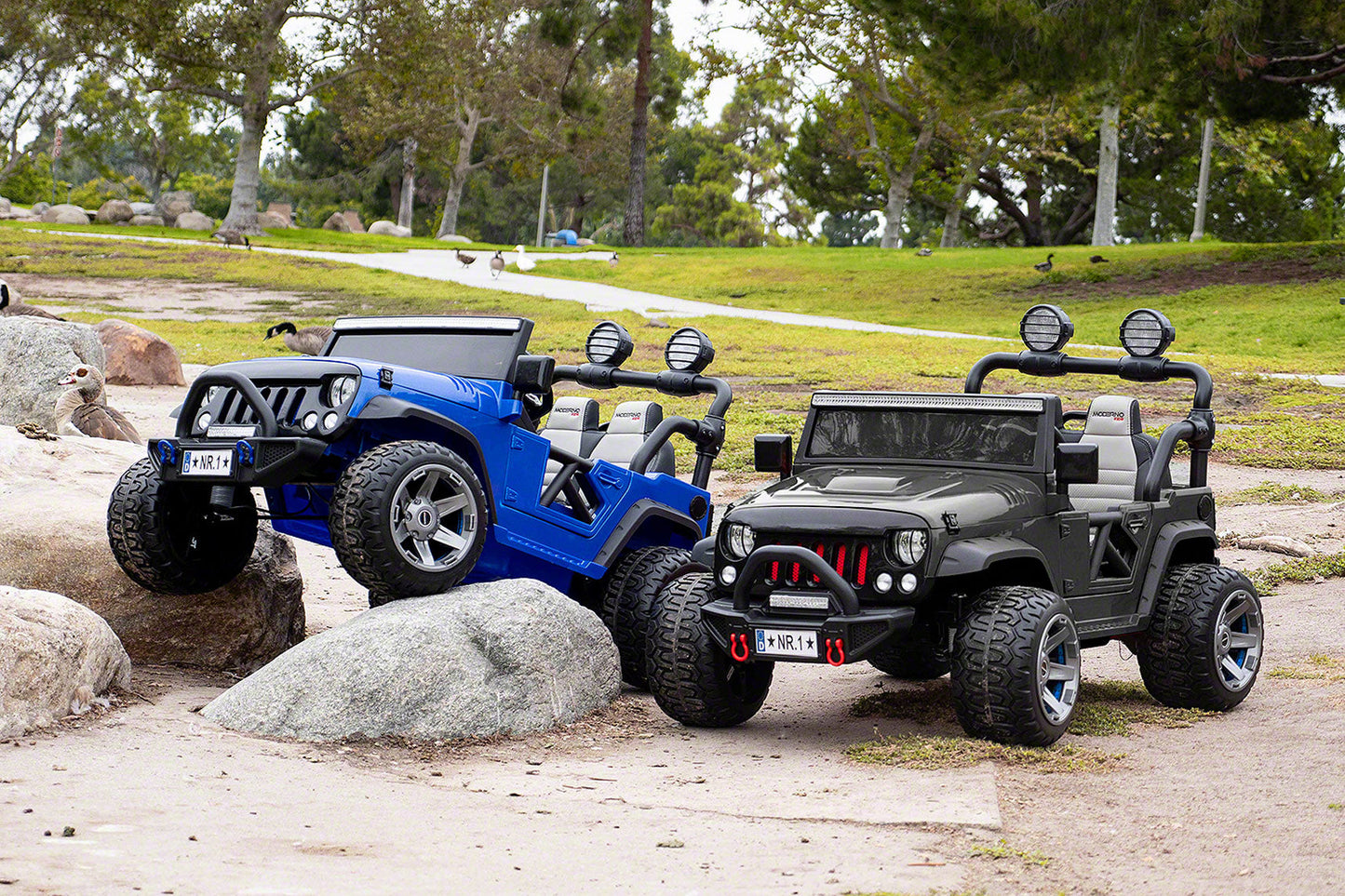 Trail Explorer 24V Kids Ride-On Car Truck with R/C Parental Remote | Fire Rescue