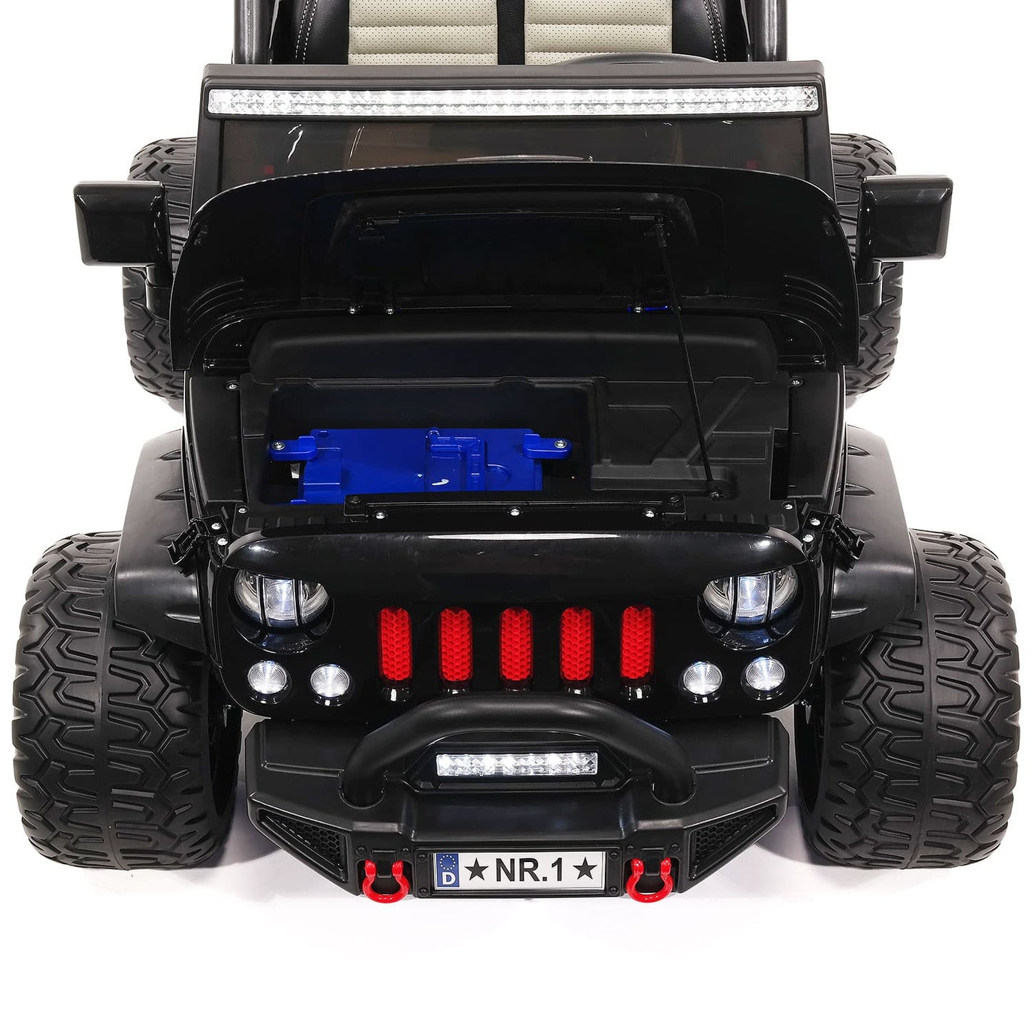 Trail Explorer 24V Kids Ride-On Car Truck with R/C Parental Remote | White