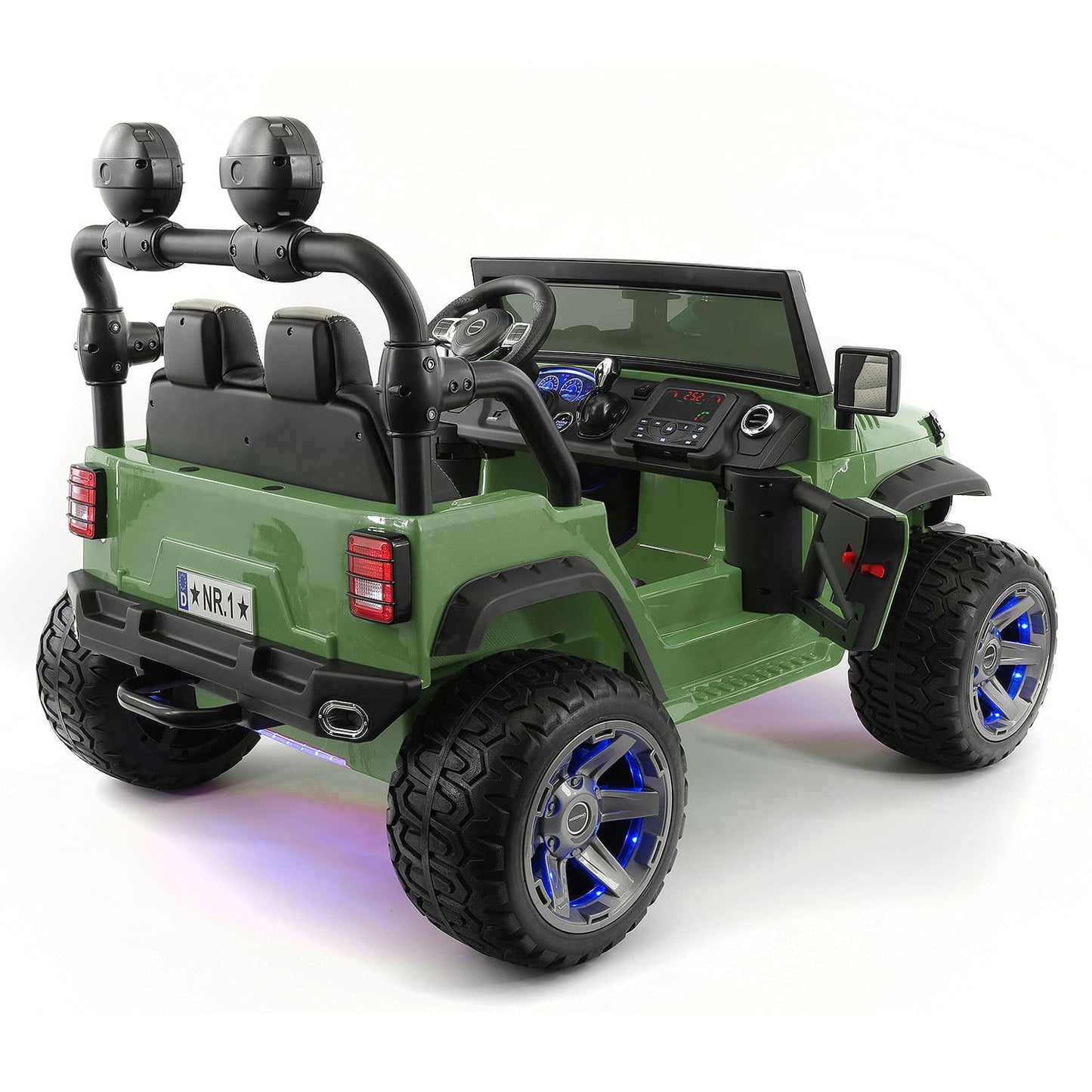 Trail Explorer 24V Kids Ride-On Car Truck with R/C Parental Remote | Olive Green