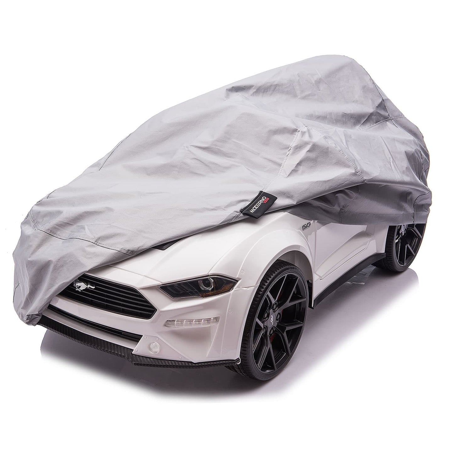 Ford Mustang GT Custom Edition 24V Kids Ride-On Car with R/C Parental Remote | White