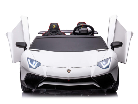 Lamborghini Aventador XXL 24V Big Kids Ride-On Car | White
