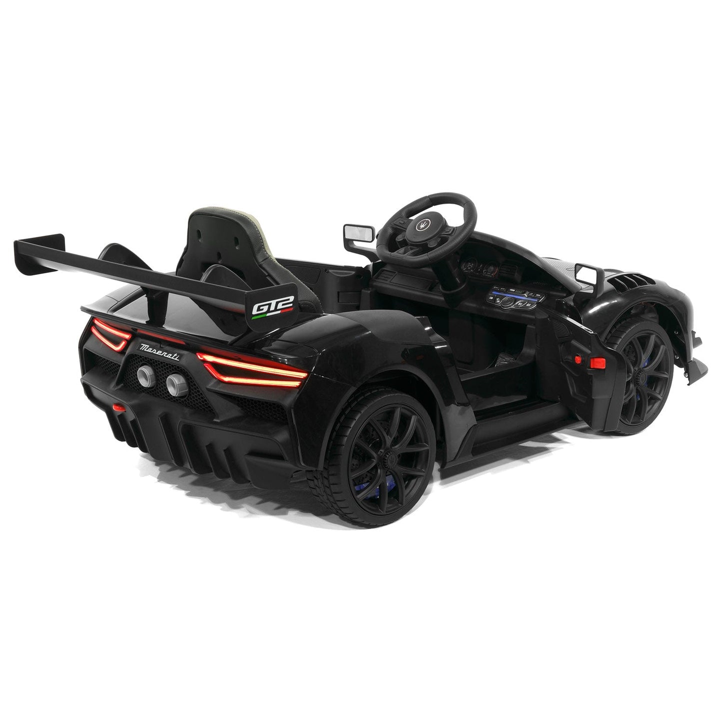 Maserati GT2 24V Kids Ride-On Car with R/C Parental Remote | Black