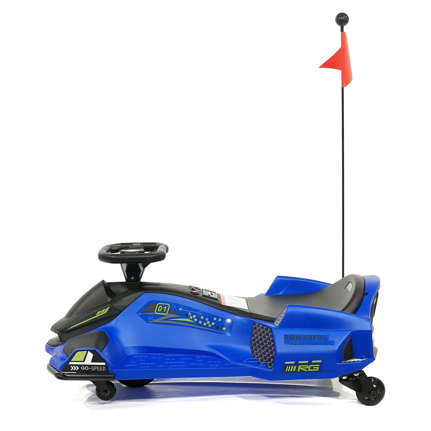 360° Drift Glider 24V Kids Ride-On Go-Kart | Blue