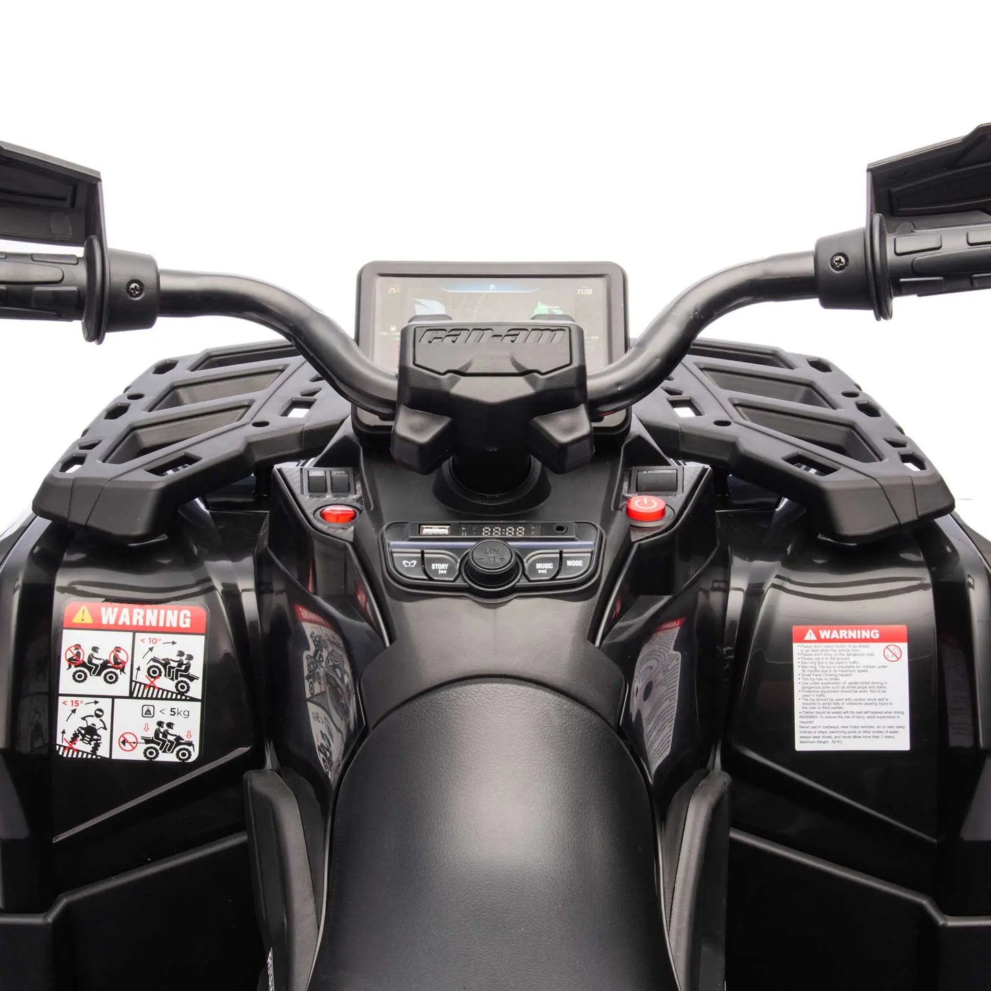 Can-Am Outlander 24V 4WD Kids Ride-On ATV Quad | Black