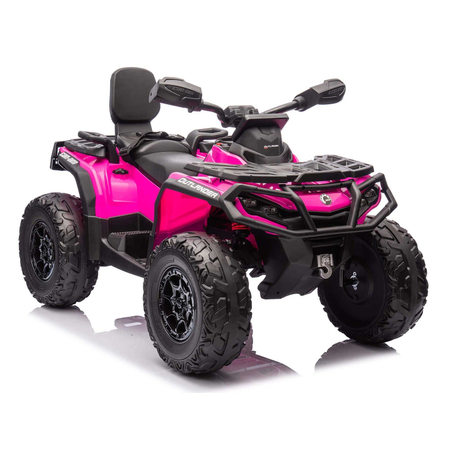 Can-Am Outlander 24V 4WD Kids Ride-On ATV Quad | Deep Pink