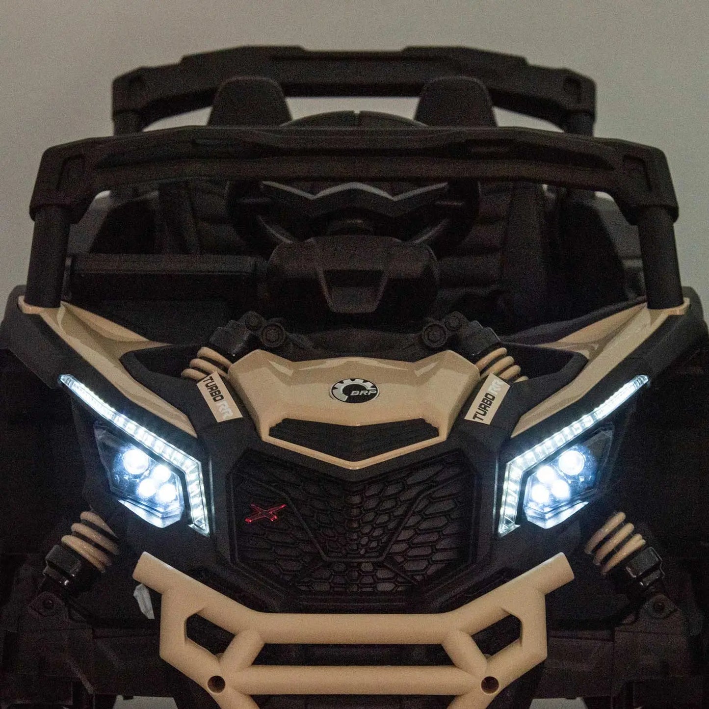 Can-Am Maverick Custom Edition 24V Kids Ride-On UTV Buggy Car | Desert Tan