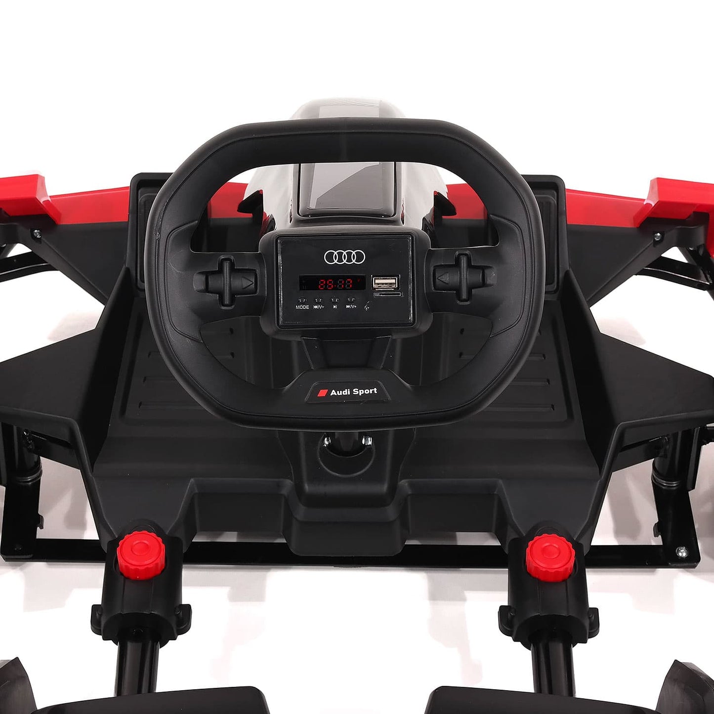 Audi Sport 24V Big Kids Drifting Ride-On Go Kart | White
