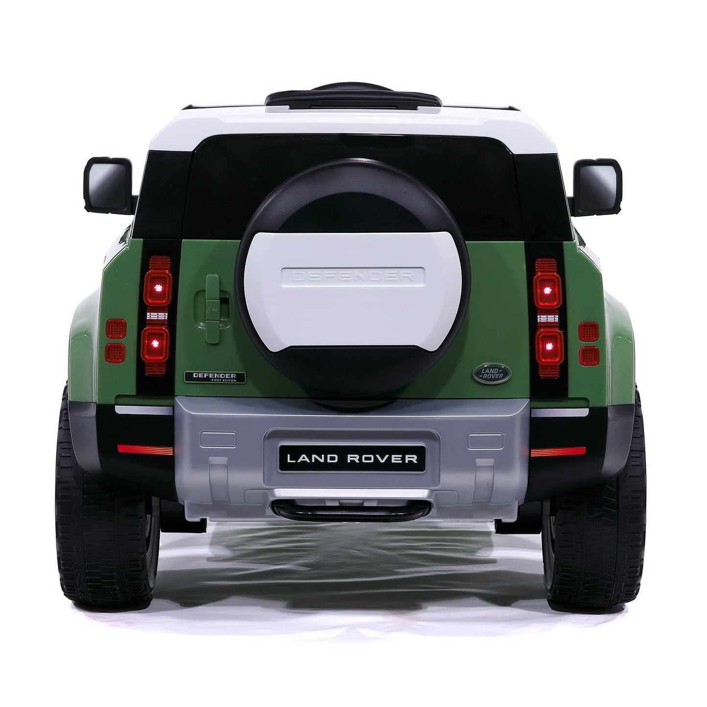 Land Rover Defender 12V Kids Ride-On Car with R/C Parental Remote | Green