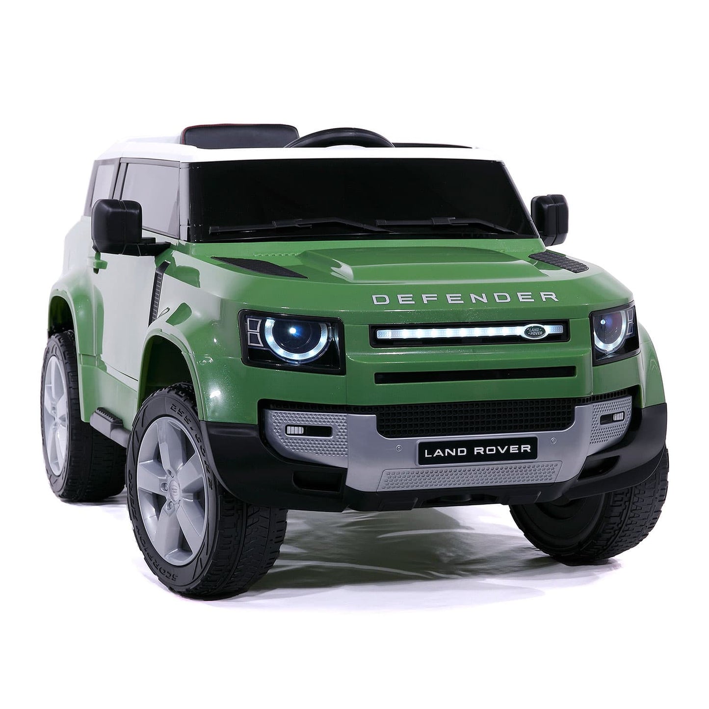 Land Rover Defender 12V Kids Ride-On Car with R/C Parental Remote | Green