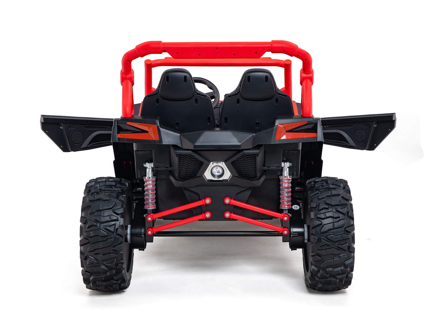 Ridington MAX-R 24V Kids Ride-On UTV Buggy with R/C Parental Remote | Red-White
