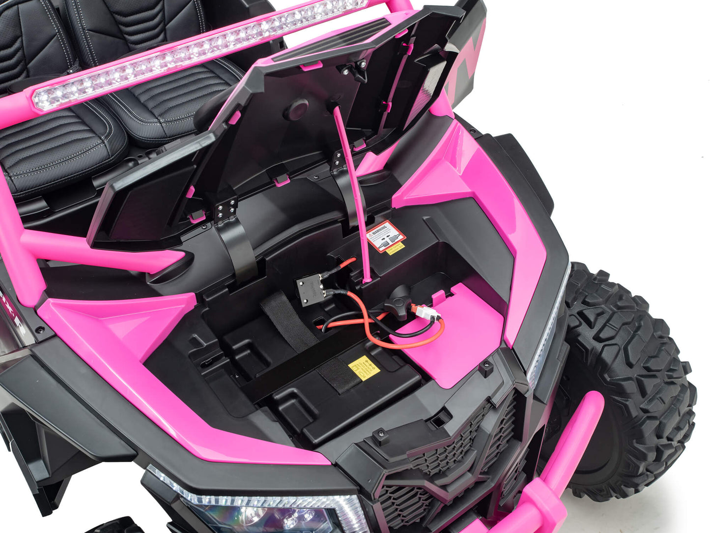 Ridington MAX-R 24V Kids Ride-On UTV Buggy with R/C Parental Remote | Pink