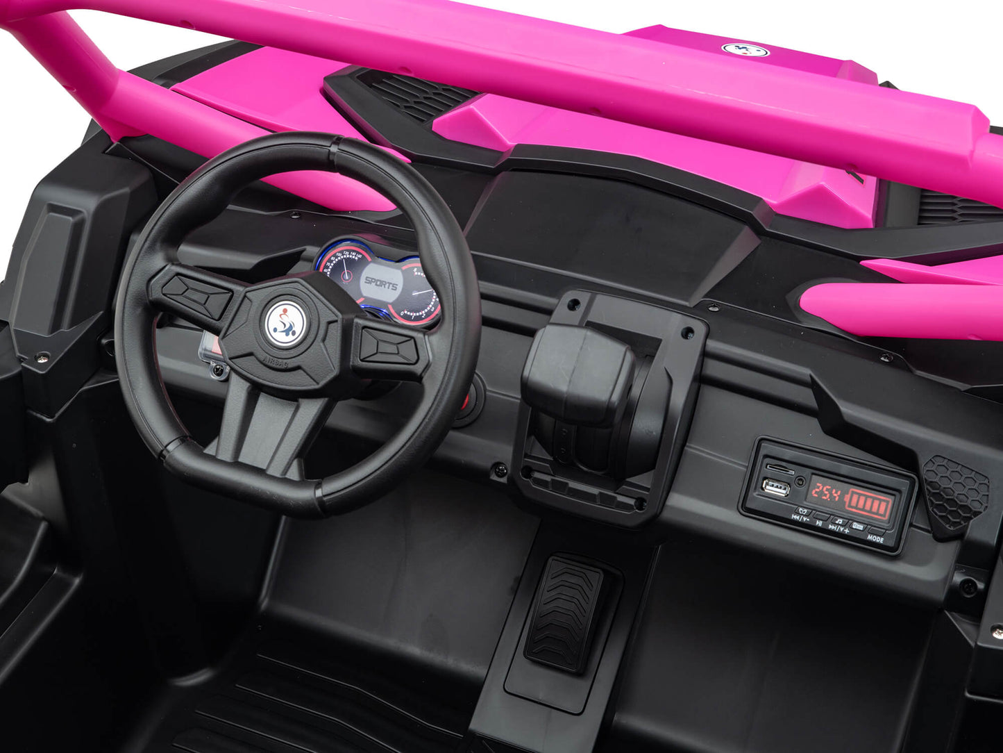 Ridington MAX-R 24V Kids Ride-On UTV Buggy with R/C Parental Remote | Pink