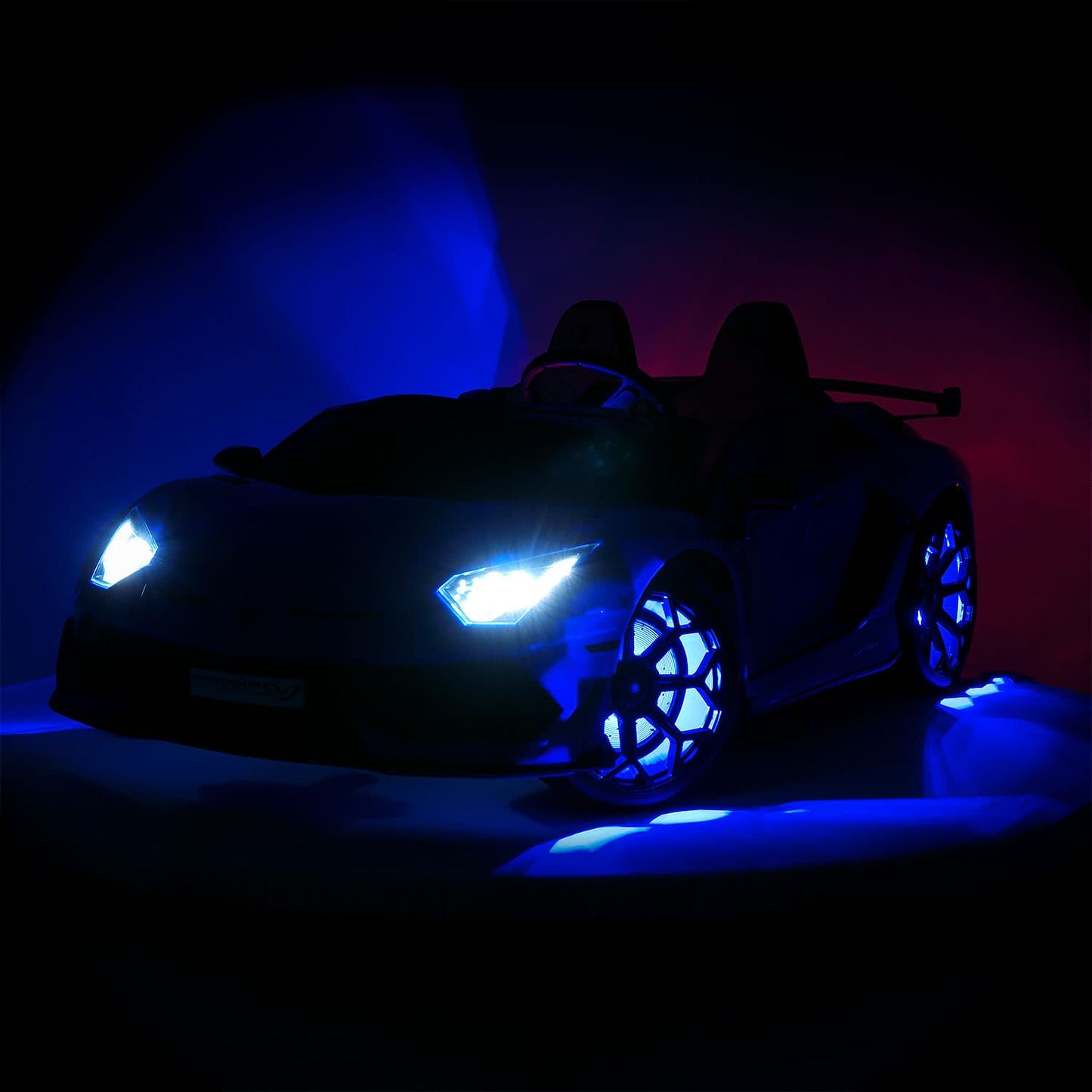 Lamborghini Aventador SVJ 24V Kids Ride-On Car with R/C Parental Remote | White