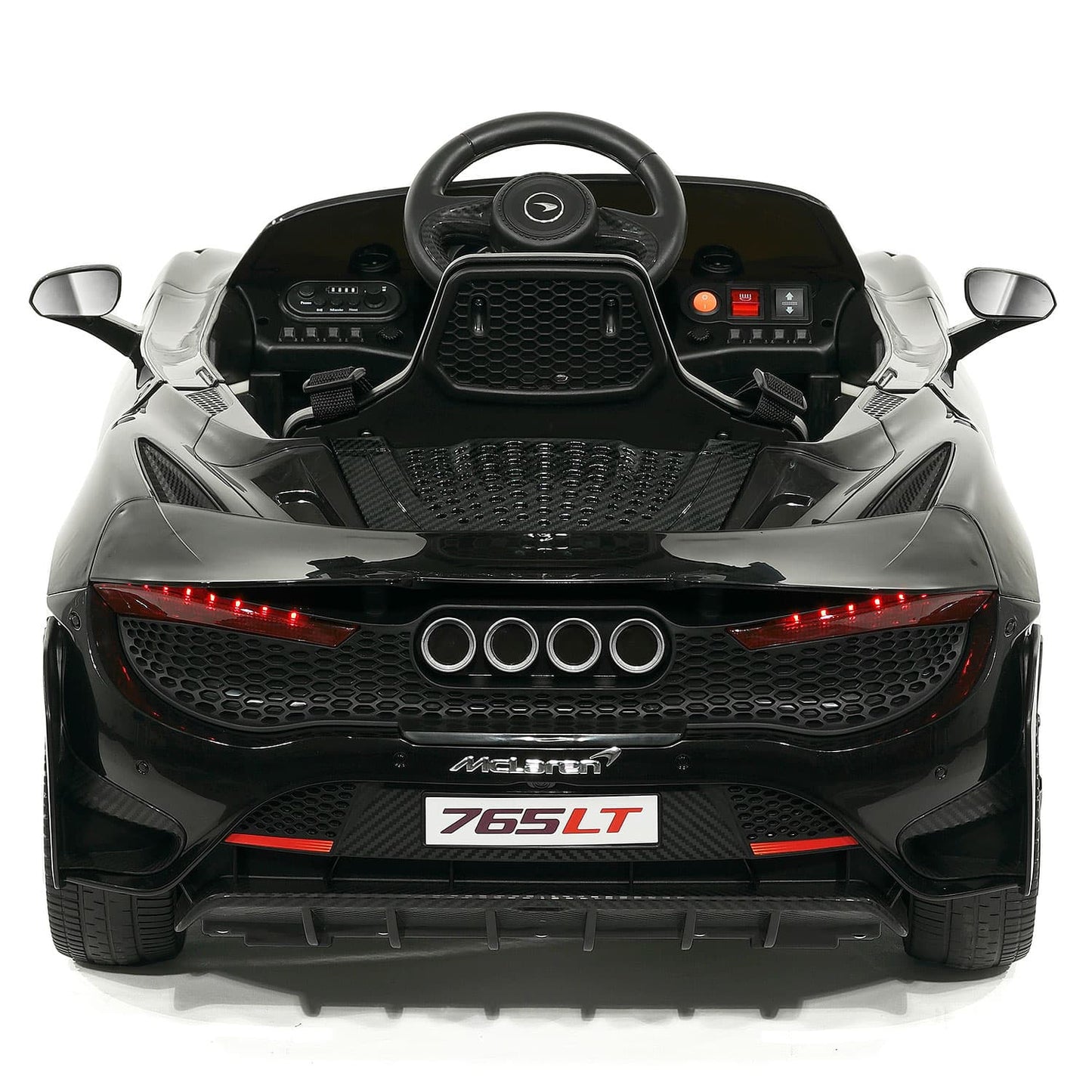 McLaren 765LT 12V Kids Ride-On Car with R/C Parental Remote | Black