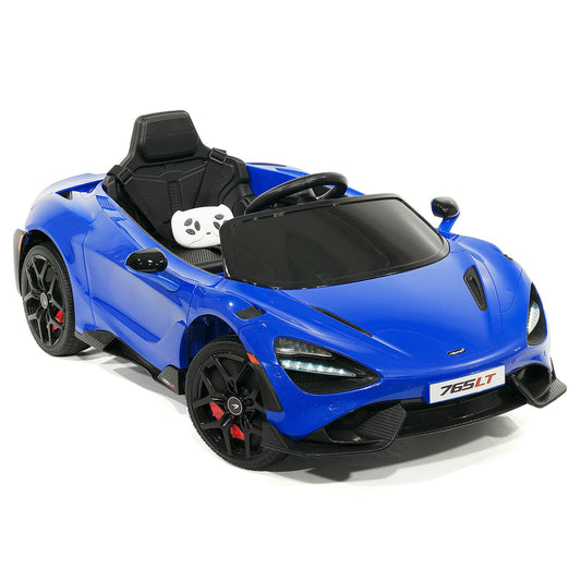 McLaren 765LT 12V Kids Ride-On Car with R/C Parental Remote | Blue