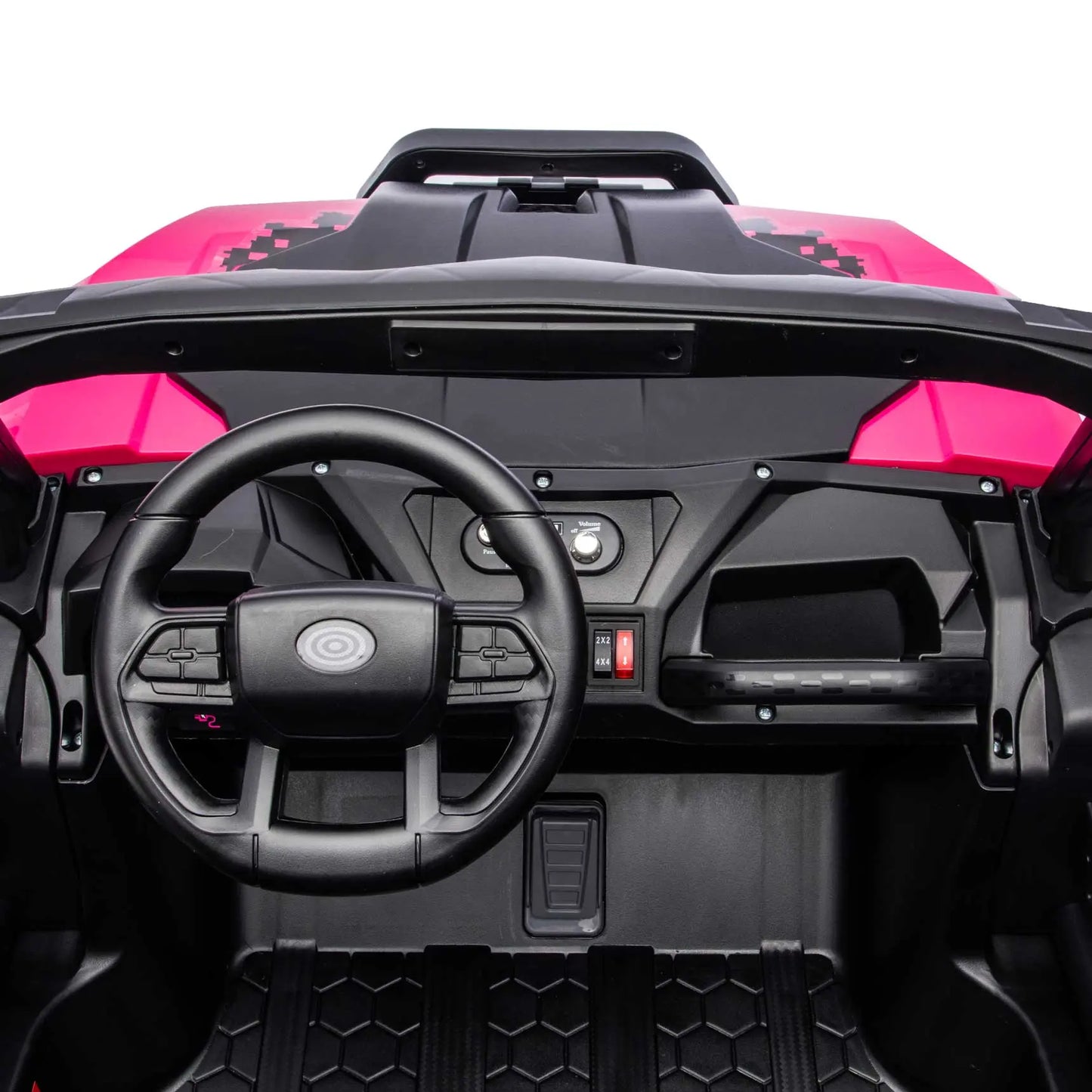 Trail Rider 24V 4WD Kids Ride-On UTV with R/C Parental Remote | Deep Pink