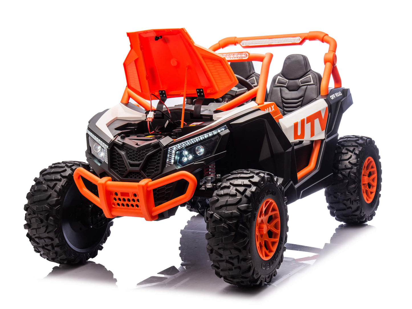 Ridington MAX-R 24V Kids Ride-On UTV Buggy with R/C Parental Remote | Orange
