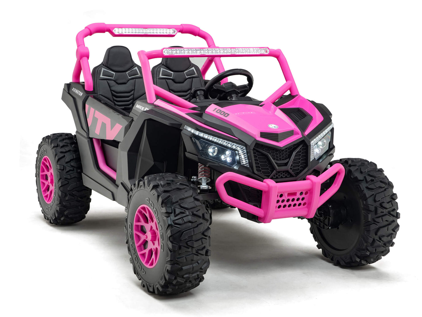 Ridington MAX-R 24V Kids Ride-On UTV Buggy with R/C Parental Remote | Pink