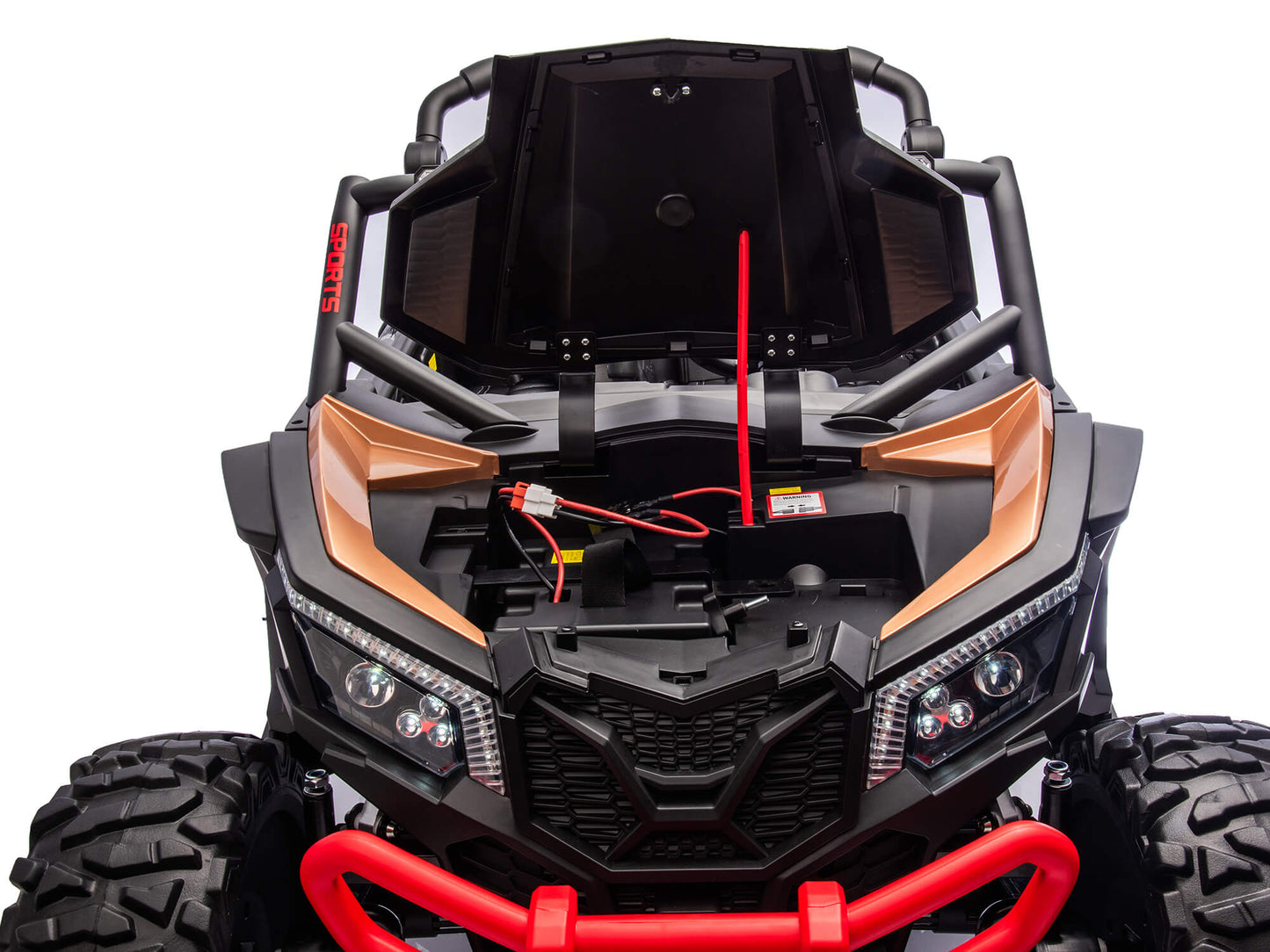 Ridington MAX-R 24V Kids Ride-On UTV Buggy with R/C Parental Remote | Black