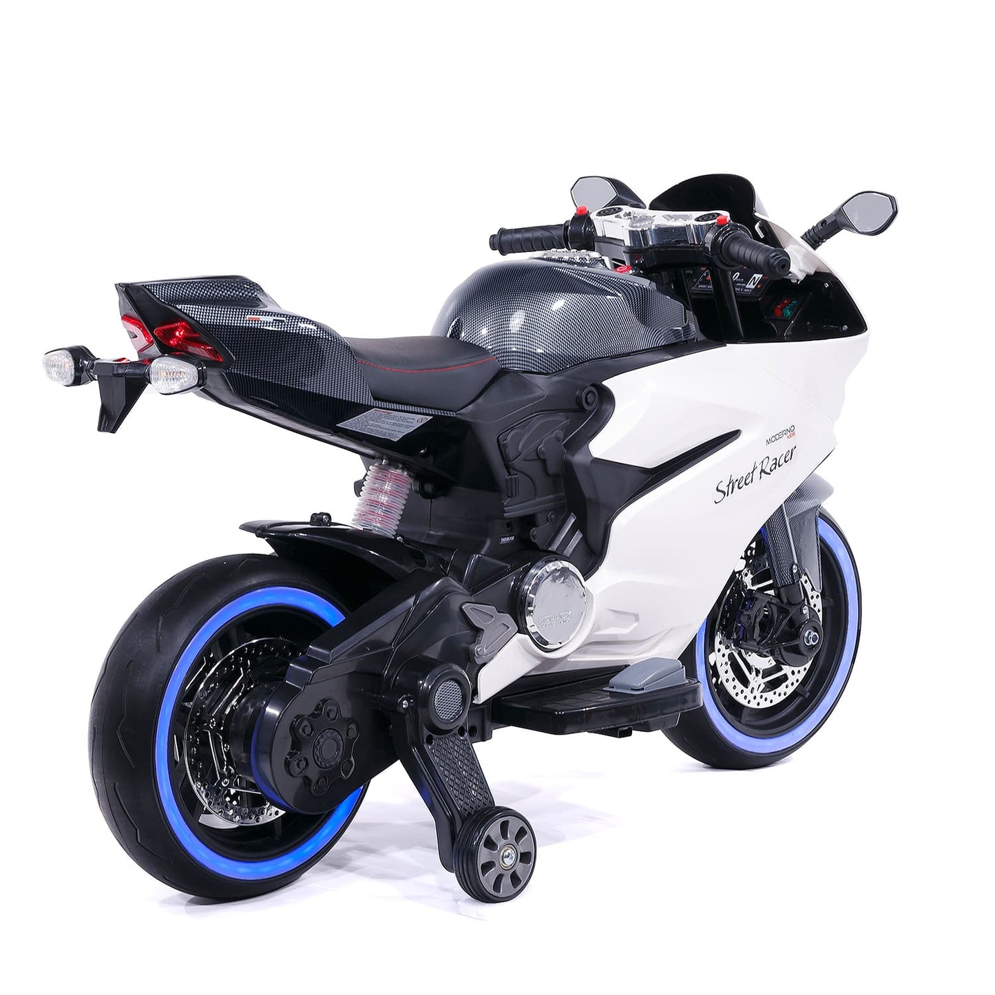 Street Racer 12V Electric Kids Ride-On Motorcycle | Black