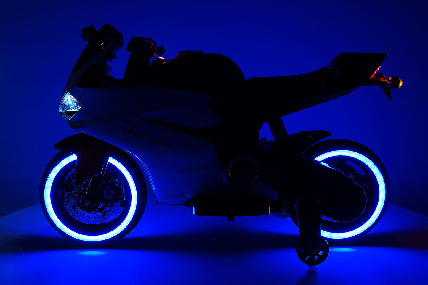 Street Racer 12V Electric Kids Ride-On Motorcycle | Blue