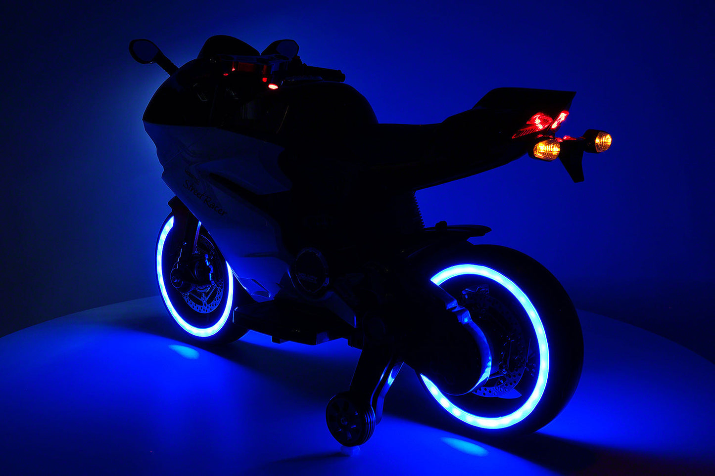 Street Racer 12V Electric Kids Ride-On Motorcycle | Blue