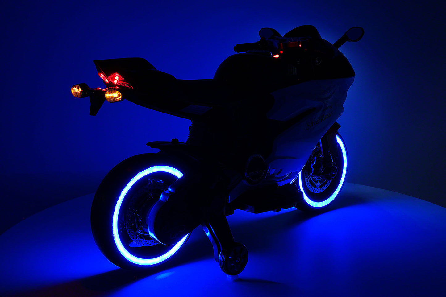 Street Racer 12V Electric Kids Ride-On Motorcycle | Blue
