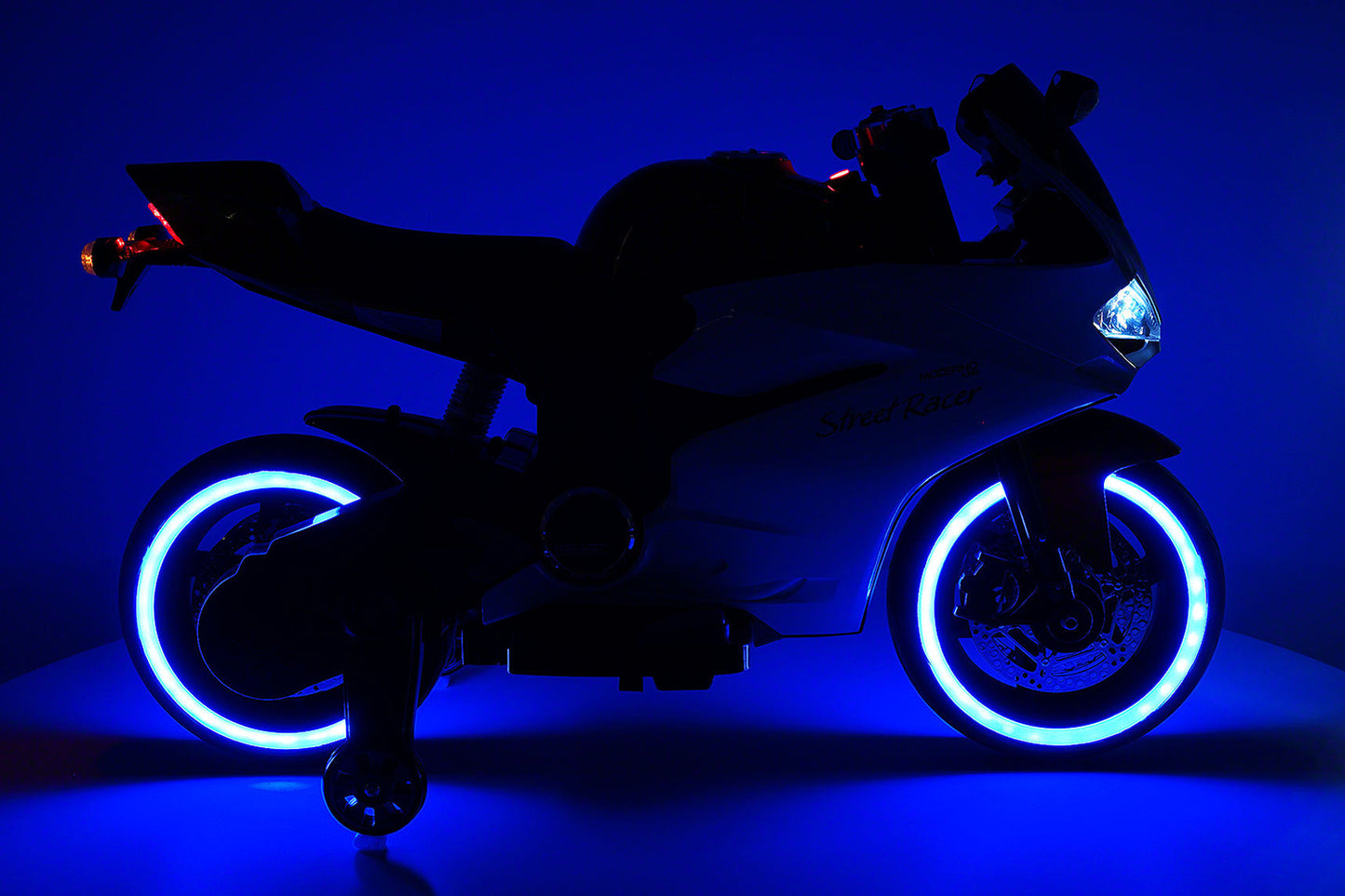 Street Racer 12V Electric Kids Ride-On Motorcycle | Blue