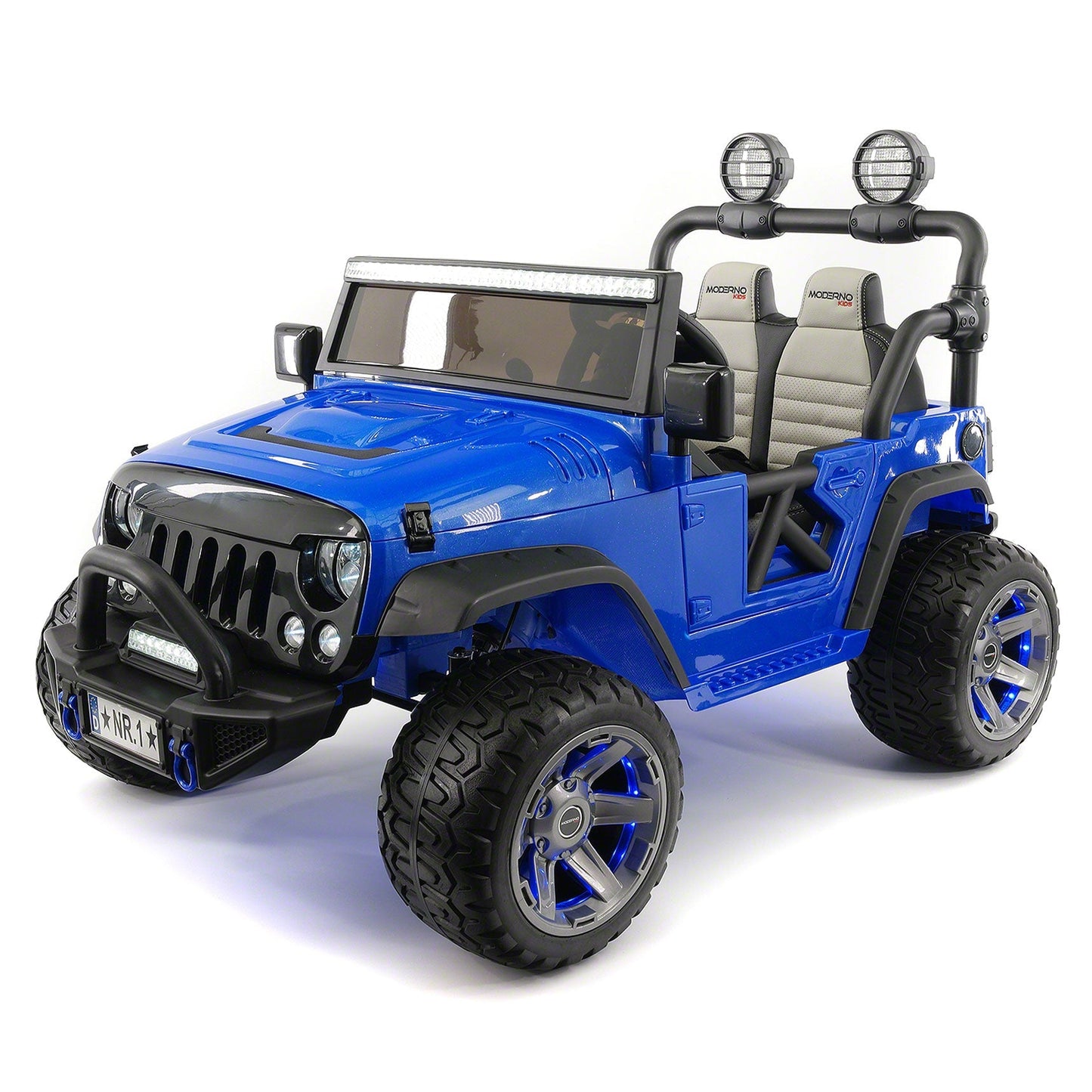 Trail Explorer 24V Kids Ride-On Car Truck with R/C Parental Remote | Blue