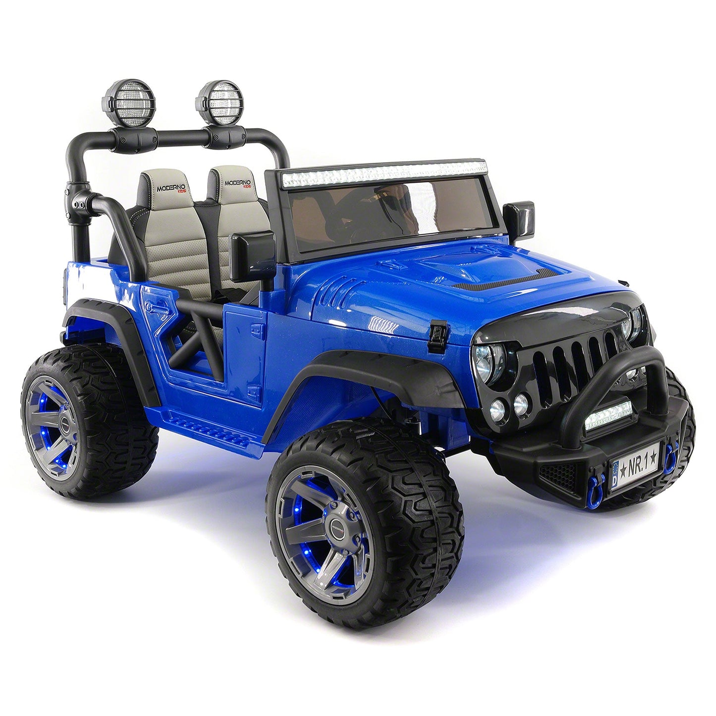 Trail Explorer 12V Kids Ride-On Car Truck with R/C Parental Remote + Spare Battery | Blue