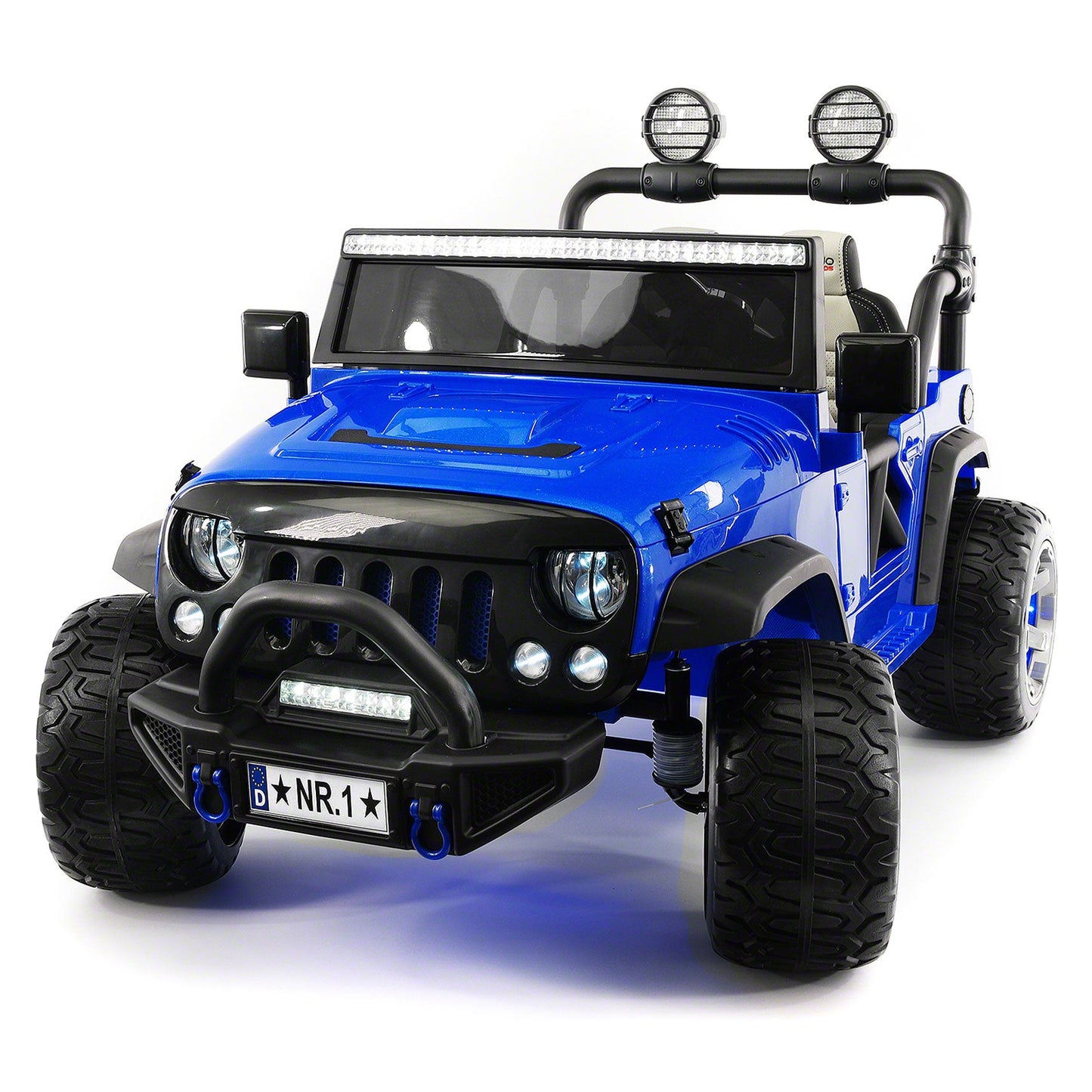 Trail Explorer 12V Kids Ride-On Car Truck with R/C Parental Remote + Spare Battery | Blue
