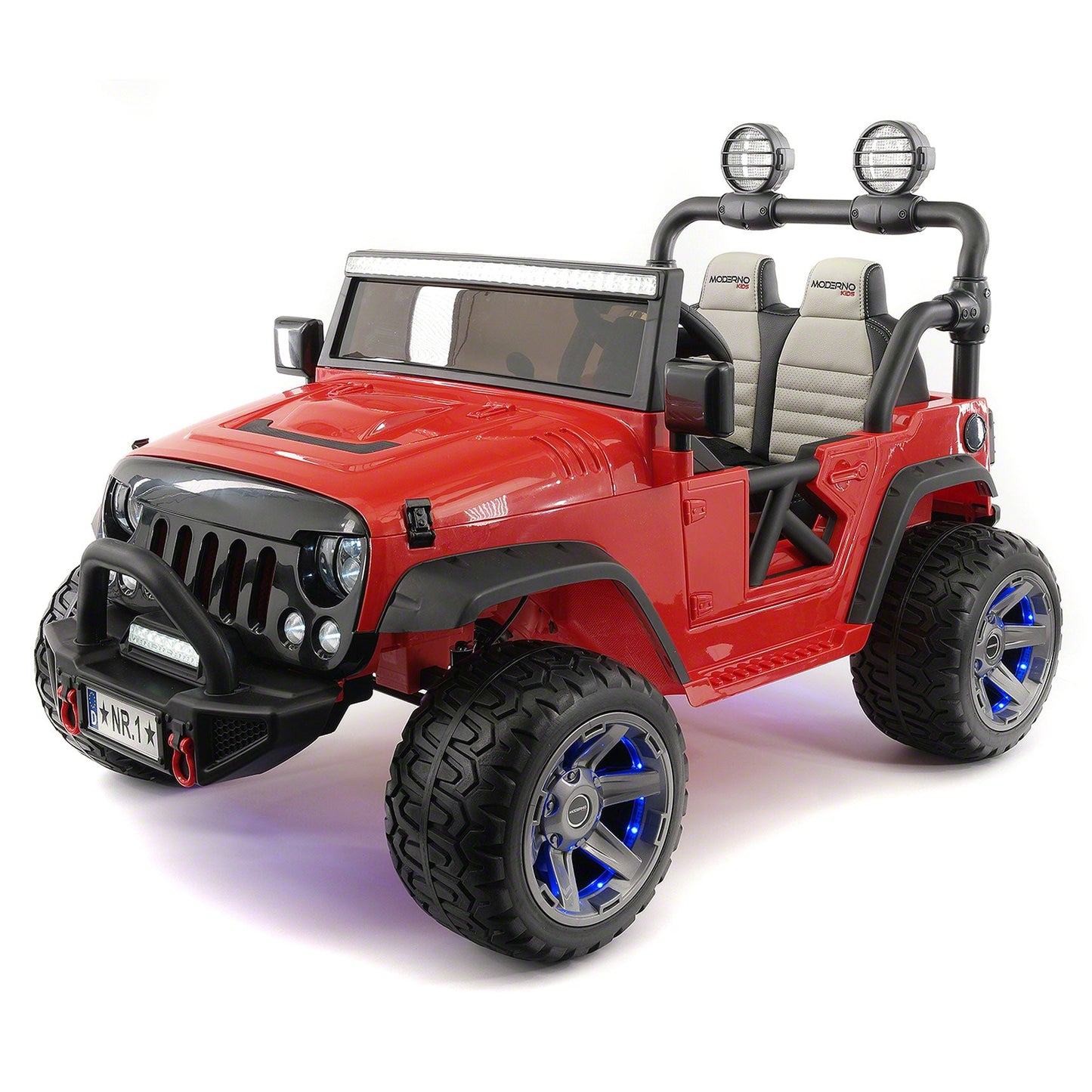 Trail Explorer 12V Kids Ride-On Car Truck with R/C Parental Remote | Cherry Red