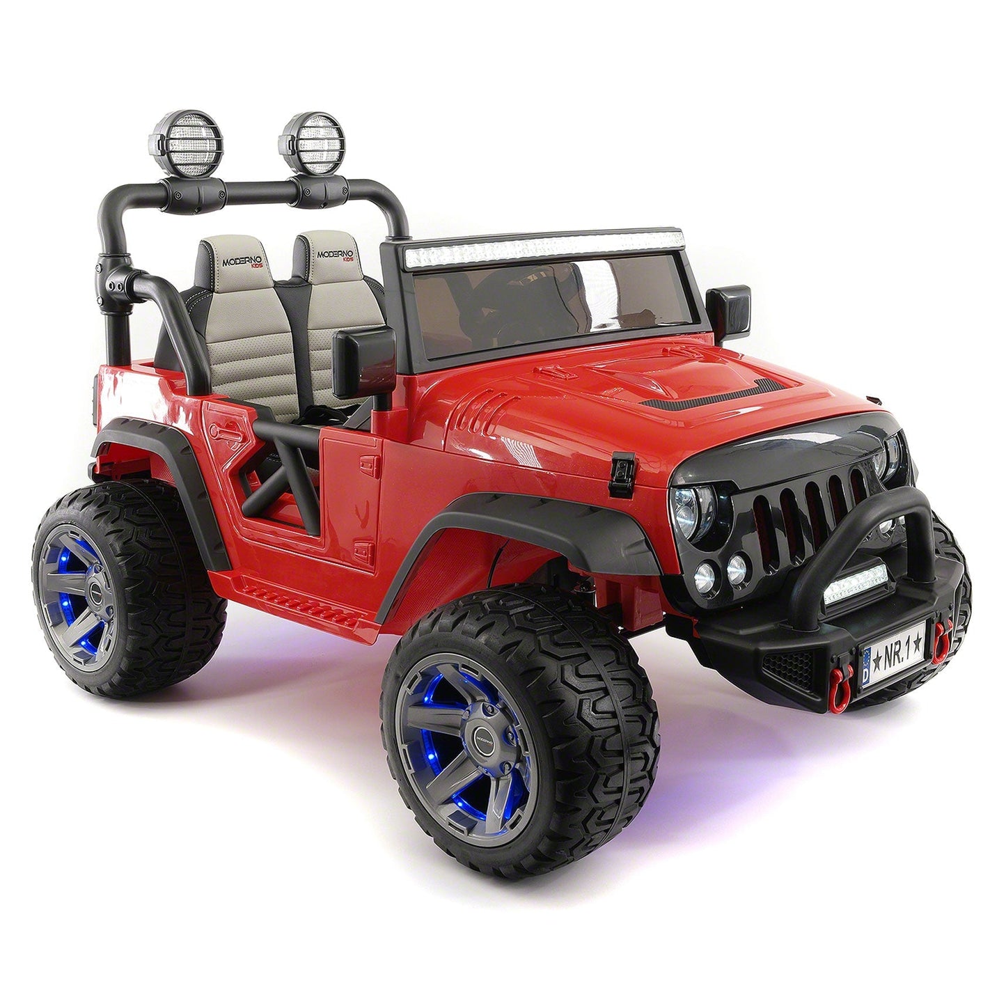 Trail Explorer 24V Kids Ride-On Car Truck with R/C Parental Remote | Cherry Red