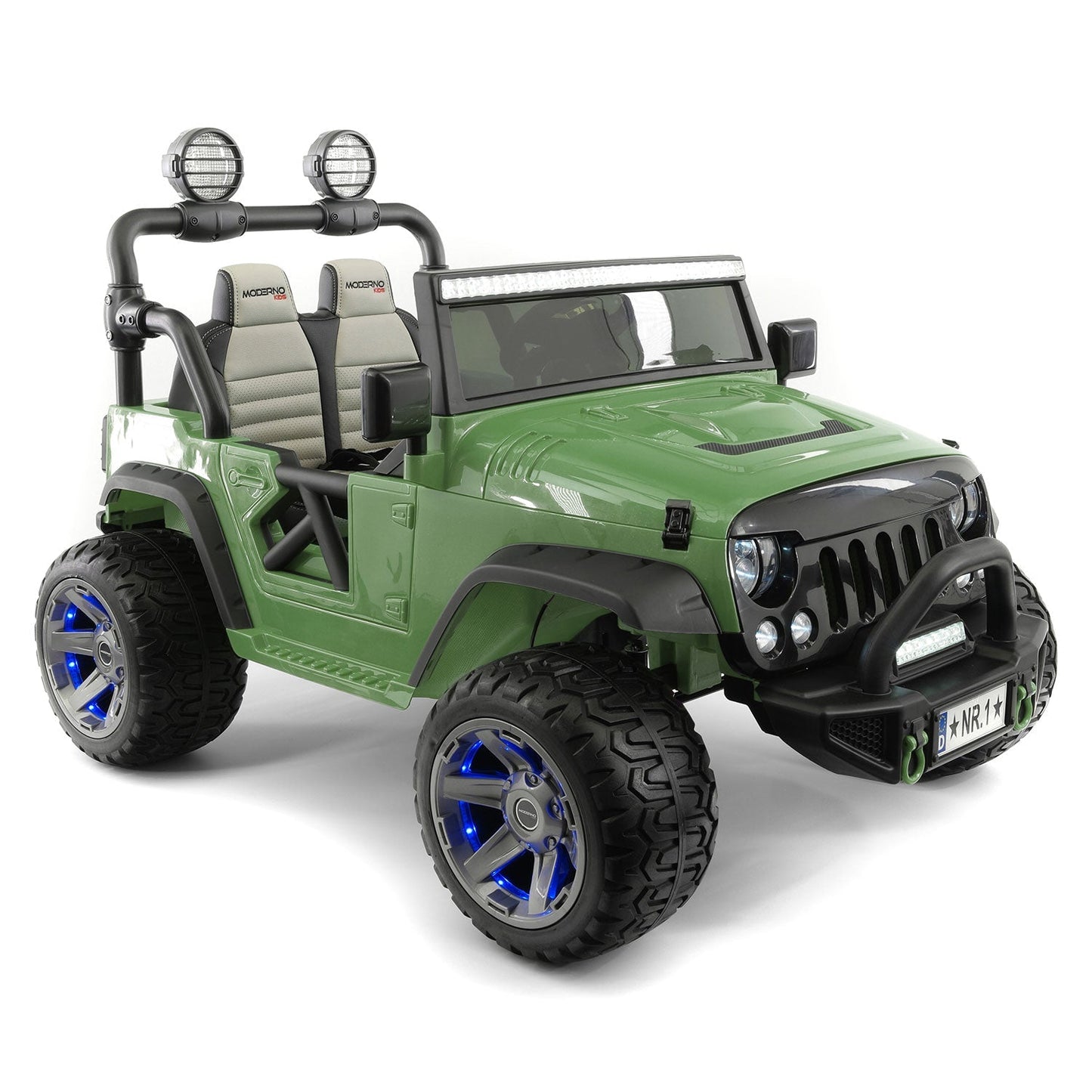 Trail Explorer 24V Kids Ride-On Car Truck with R/C Parental Remote | Olive Green