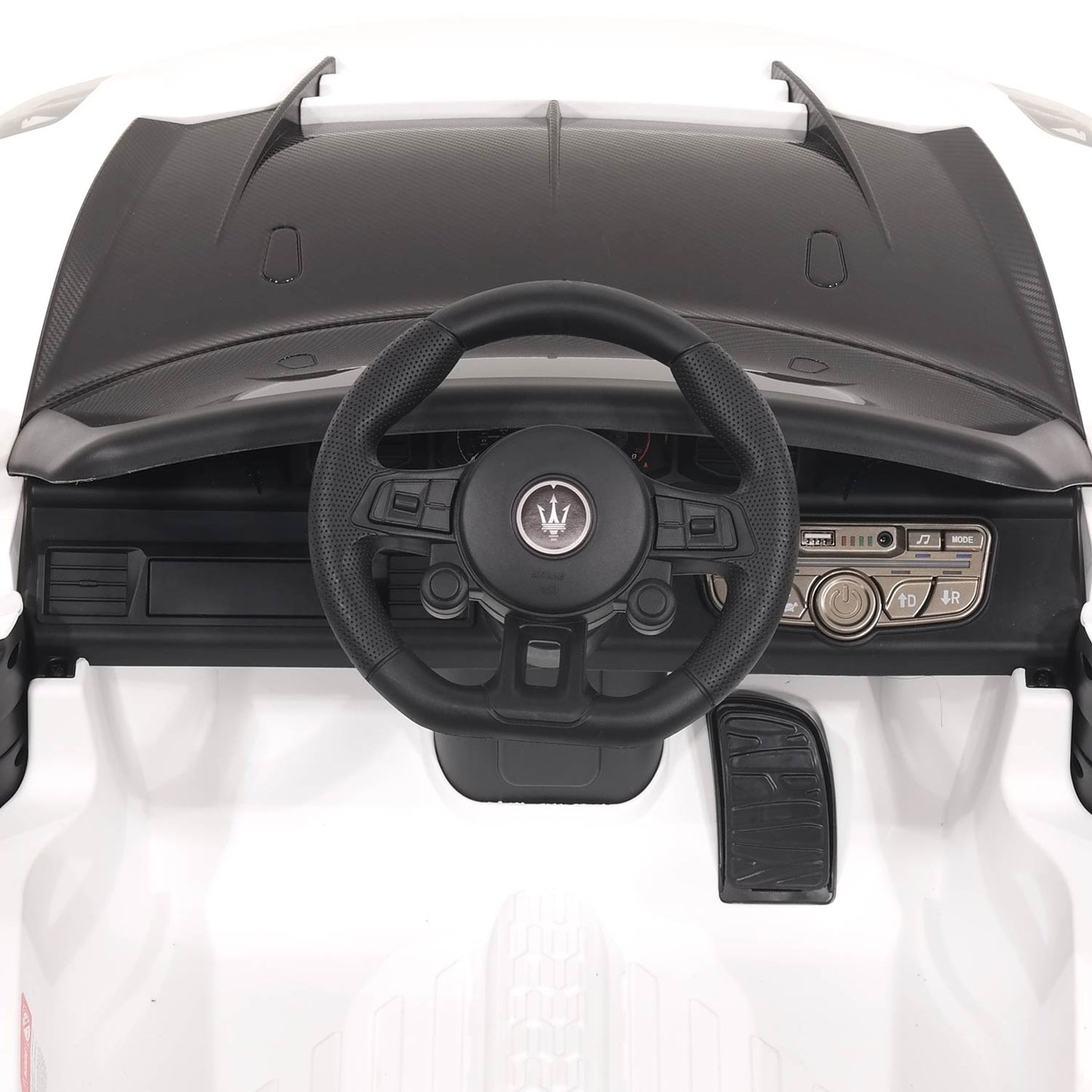 Maserati GT2 24V Kids Ride-On Car with R/C Parental Remote | White