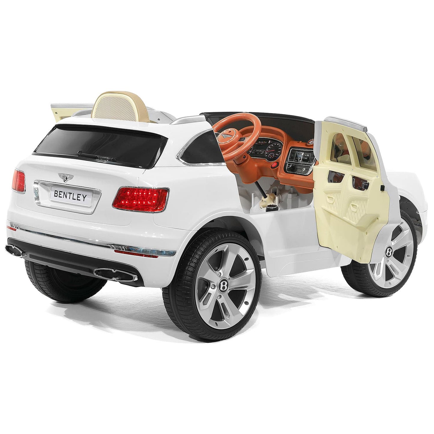 Bentley Bentayga 12V Kids Ride on Car SUV with R/C Parental Remote Control | White