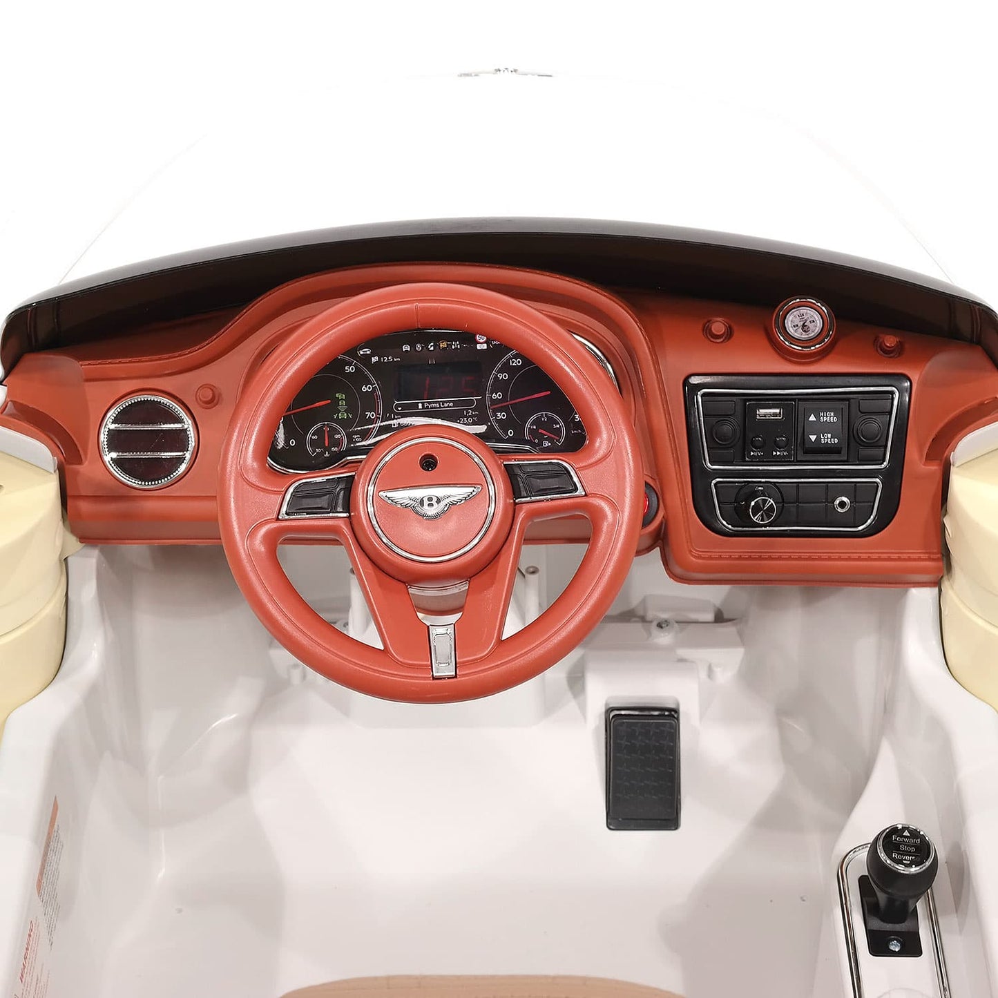 Bentley Bentayga 12V Kids Ride on Car SUV with R/C Parental Remote Control | White