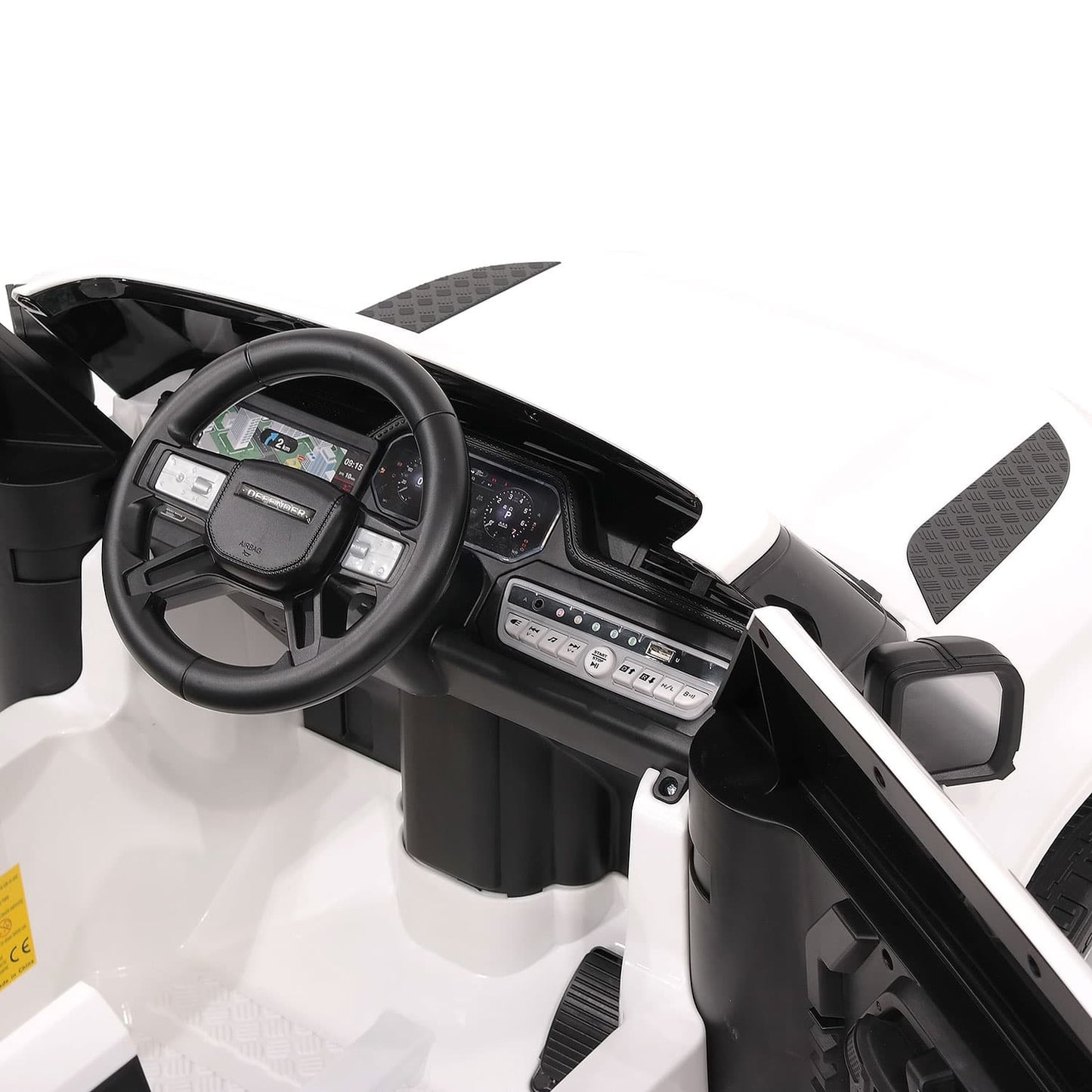 Land Rover Defender 12V Kids Ride-On Car with R/C Parental Remote | Black