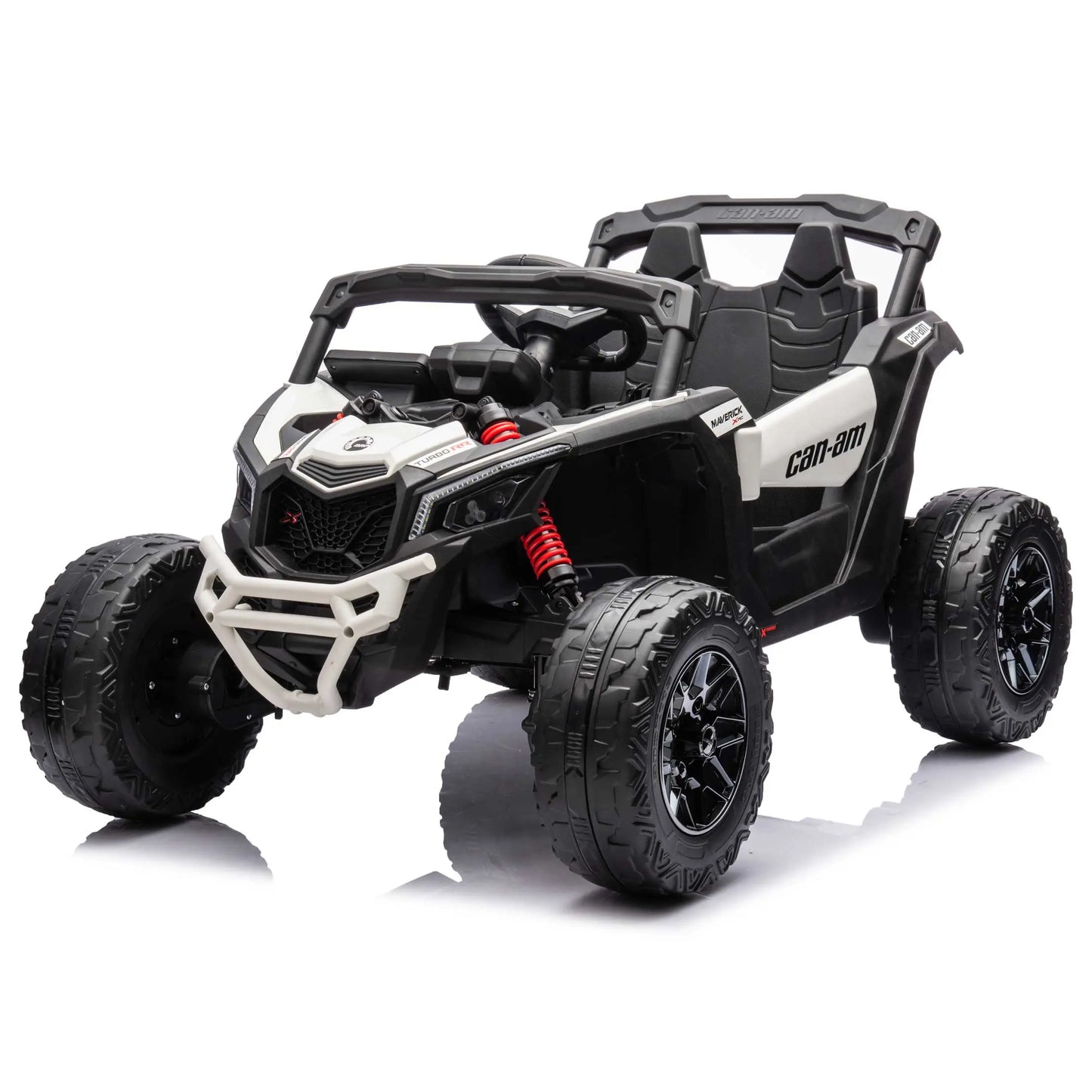 Can-Am Maverick Custom Edition 24V Kids Ride-On UTV Buggy Car | White