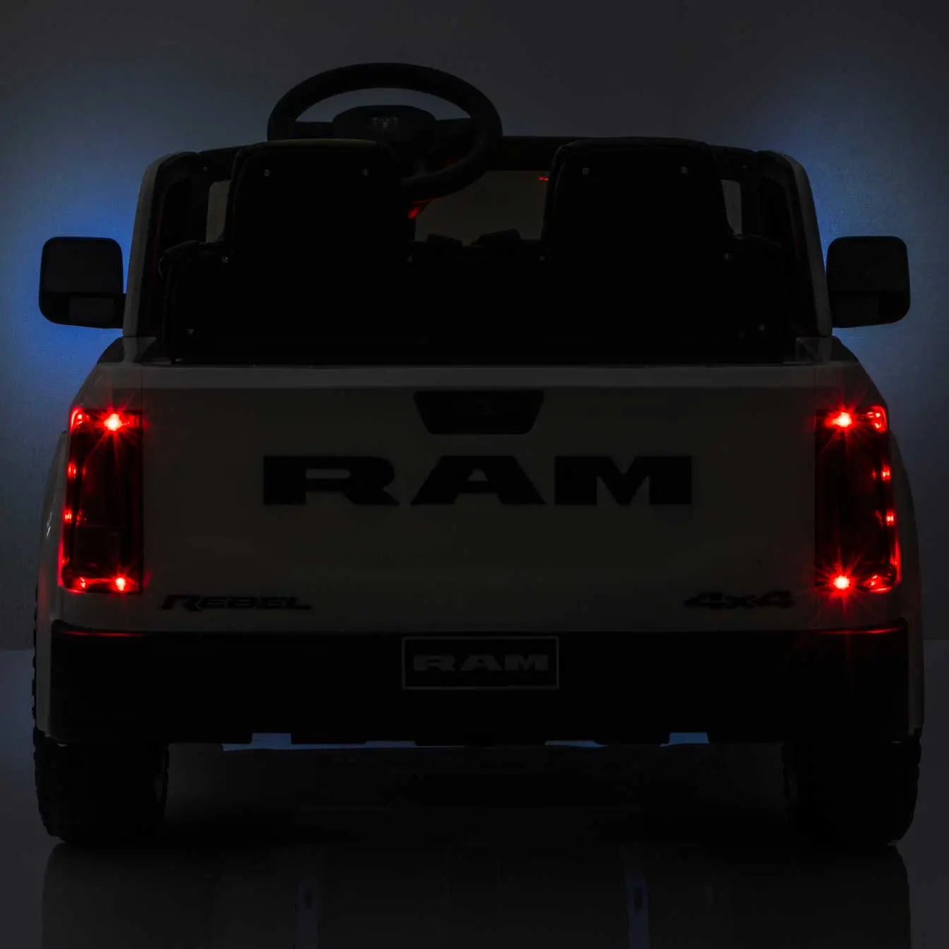Dodge Ram 2500 Rebel 24V Kids Ride-On Car Truck with R/C Parental Remote | Gray