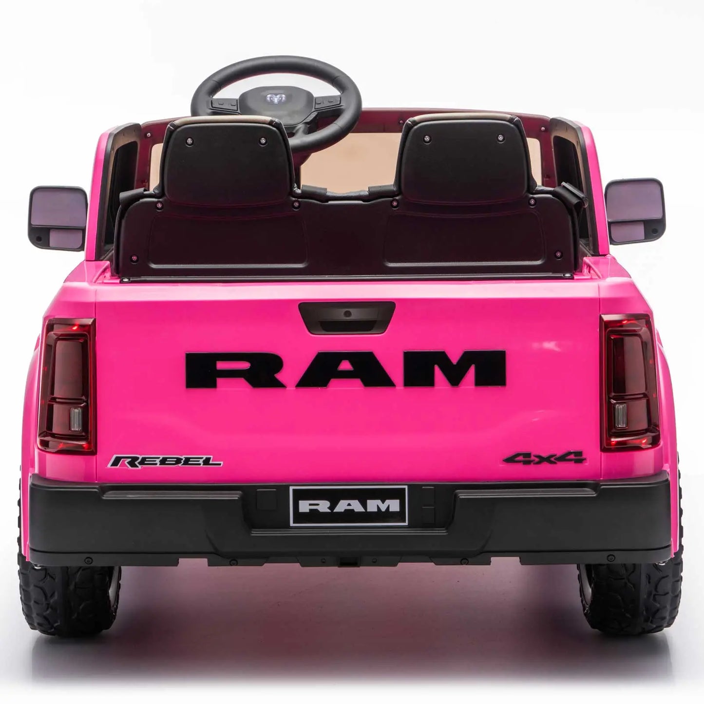 Dodge Ram 2500 Rebel 24V Kids Ride-On Car Truck with R/C Parental Remote | Pink