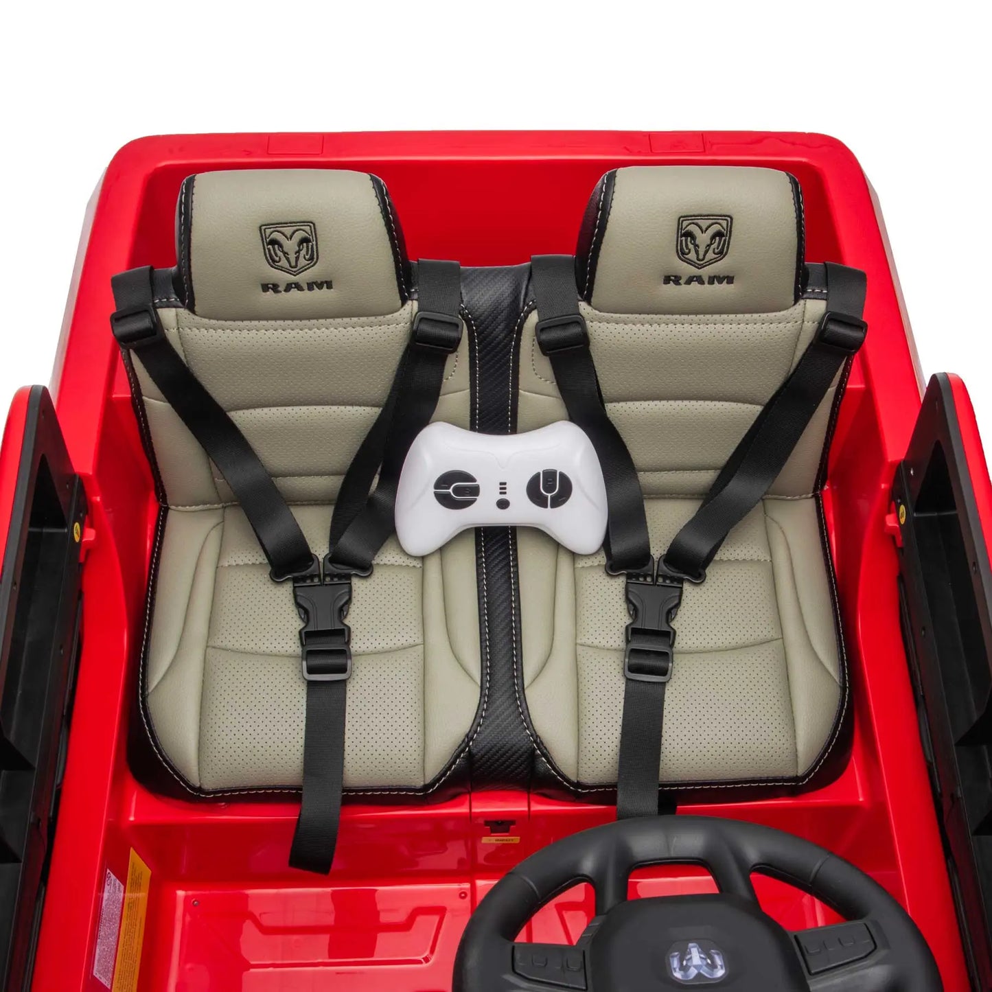 Dodge Ram 2500 Rebel 24V Kids Ride-On Car Truck with R/C Parental Remote | Red