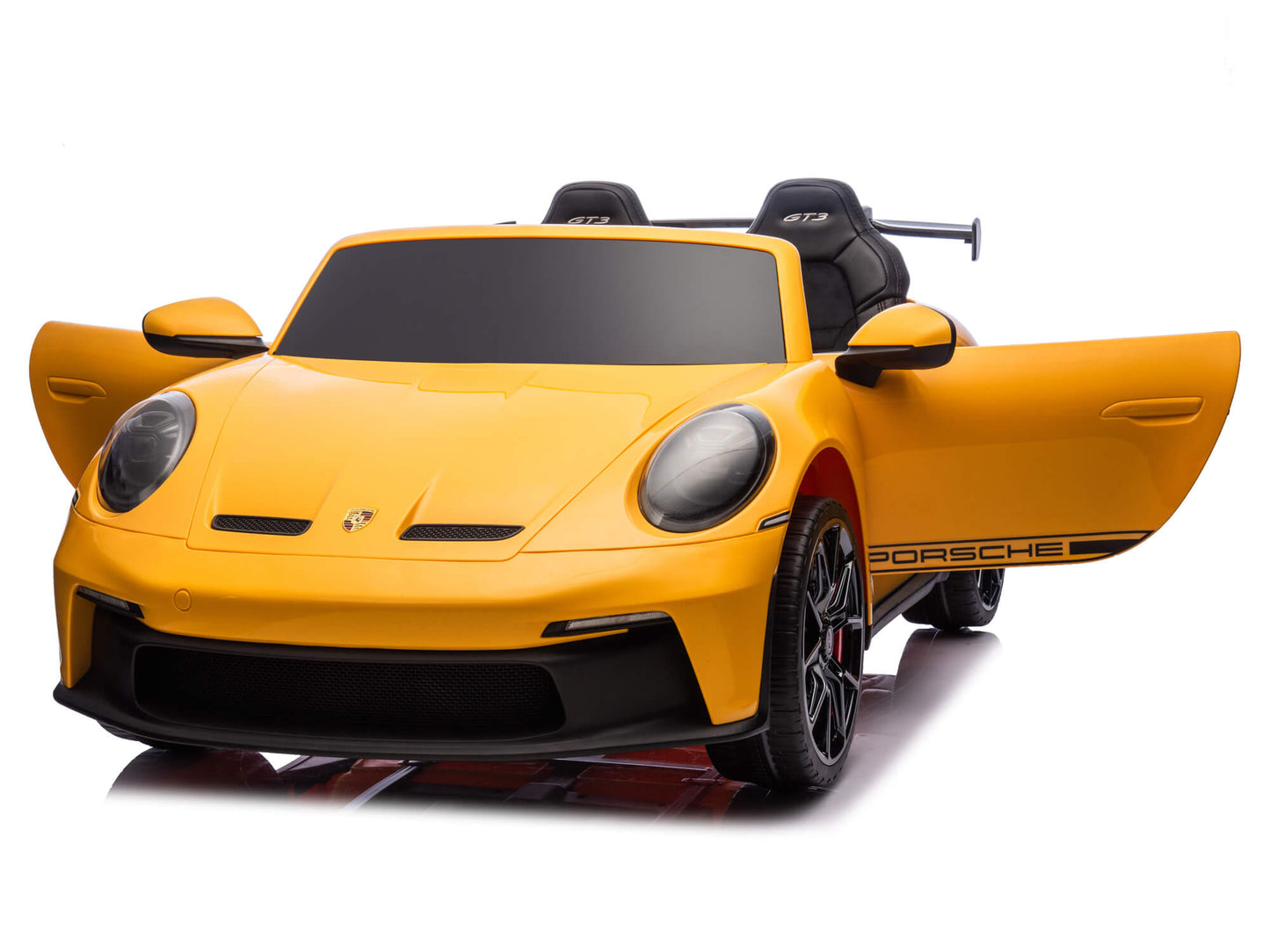 Porsche 911 GT3 24V Kids 2 (Two) Seater Ride On Car | Yellow
