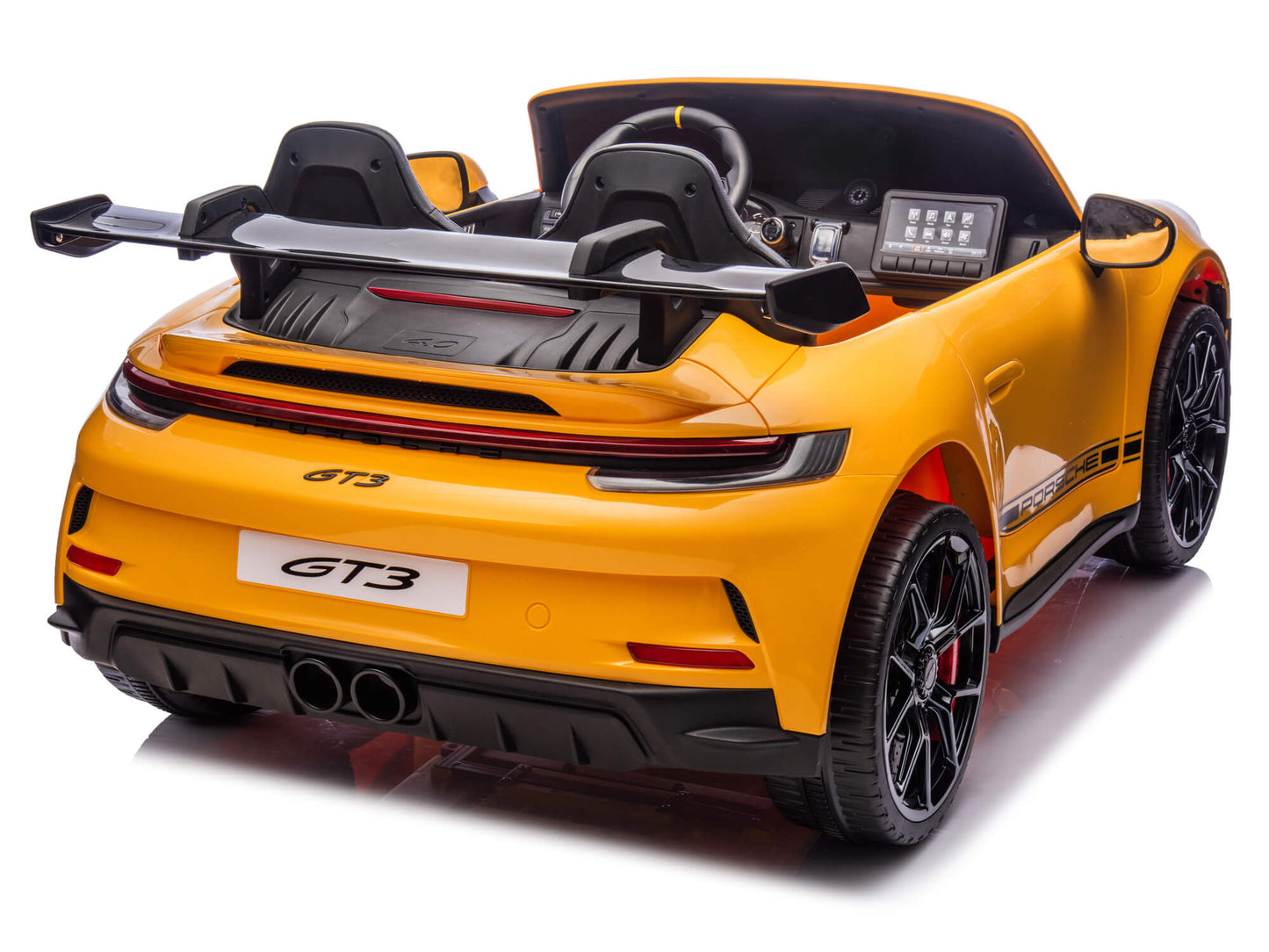 Porsche 911 GT3 24V Kids 2 (Two) Seater Ride On Car | Yellow
