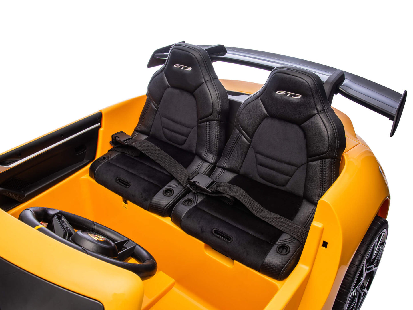 Porsche 911 GT3 24V Kids 2 (Two) Seater Ride On Car | Yellow