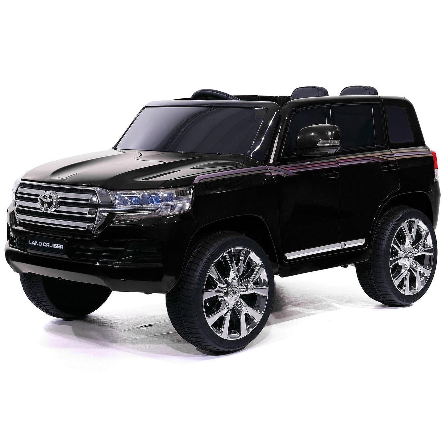 Toyota Land Cruiser 12V Kids Ride-On Car with R/C Parental Remote | Black