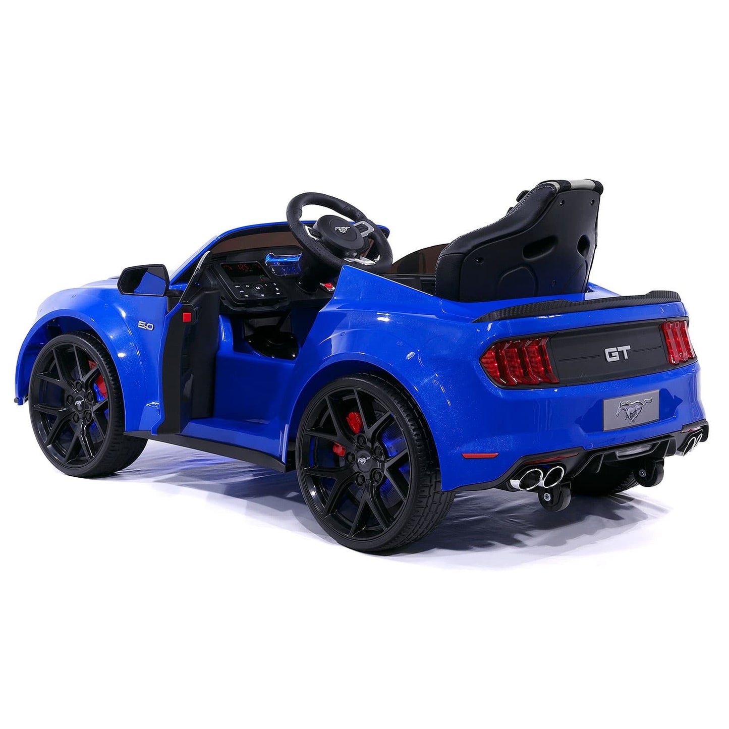 Ford Mustang GT Custom Edition 24V Kids Ride-On Car with R/C Parental Remote | Blue