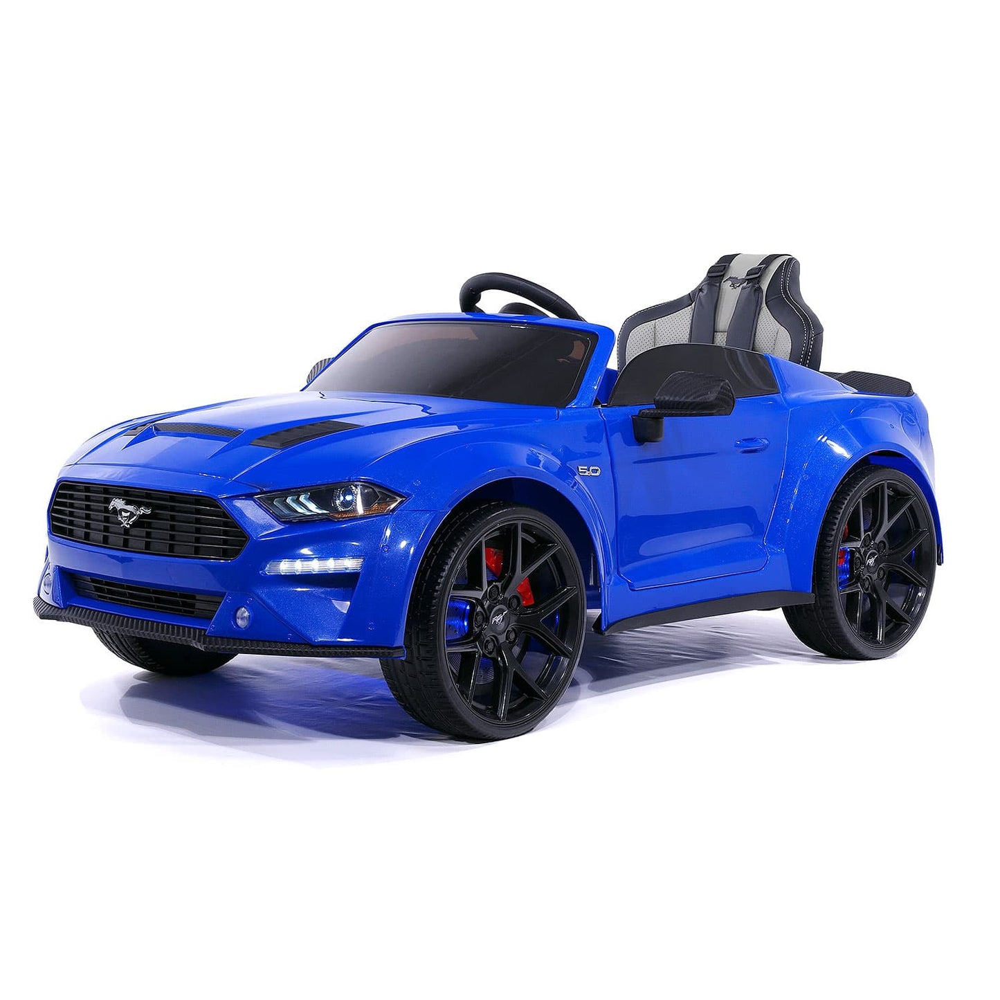 Ford Mustang GT Custom Edition 24V Kids Ride-On Car with R/C Parental Remote | Blue