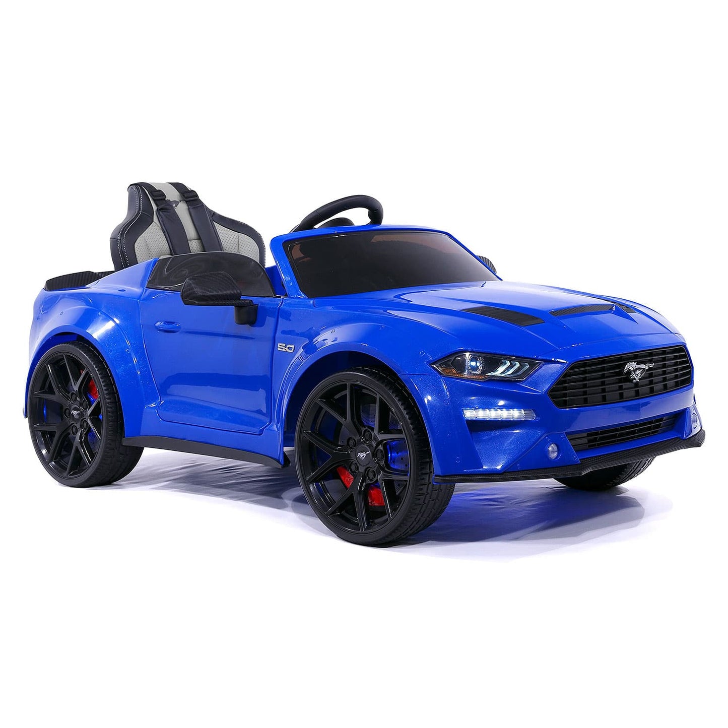 Ford Mustang GT Custom Edition 24V Kids Ride-On Car with R/C Parental Remote | Blue